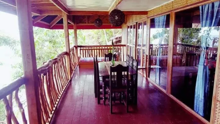 Patio in White Beach Front and Cottages