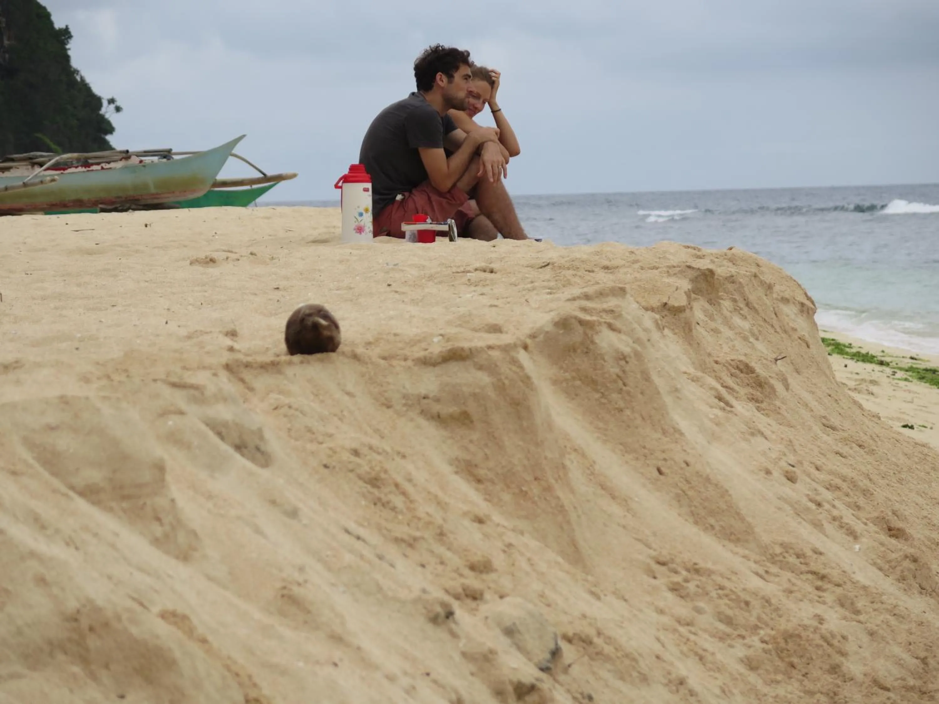 Beach in White Beach Front and Cottages