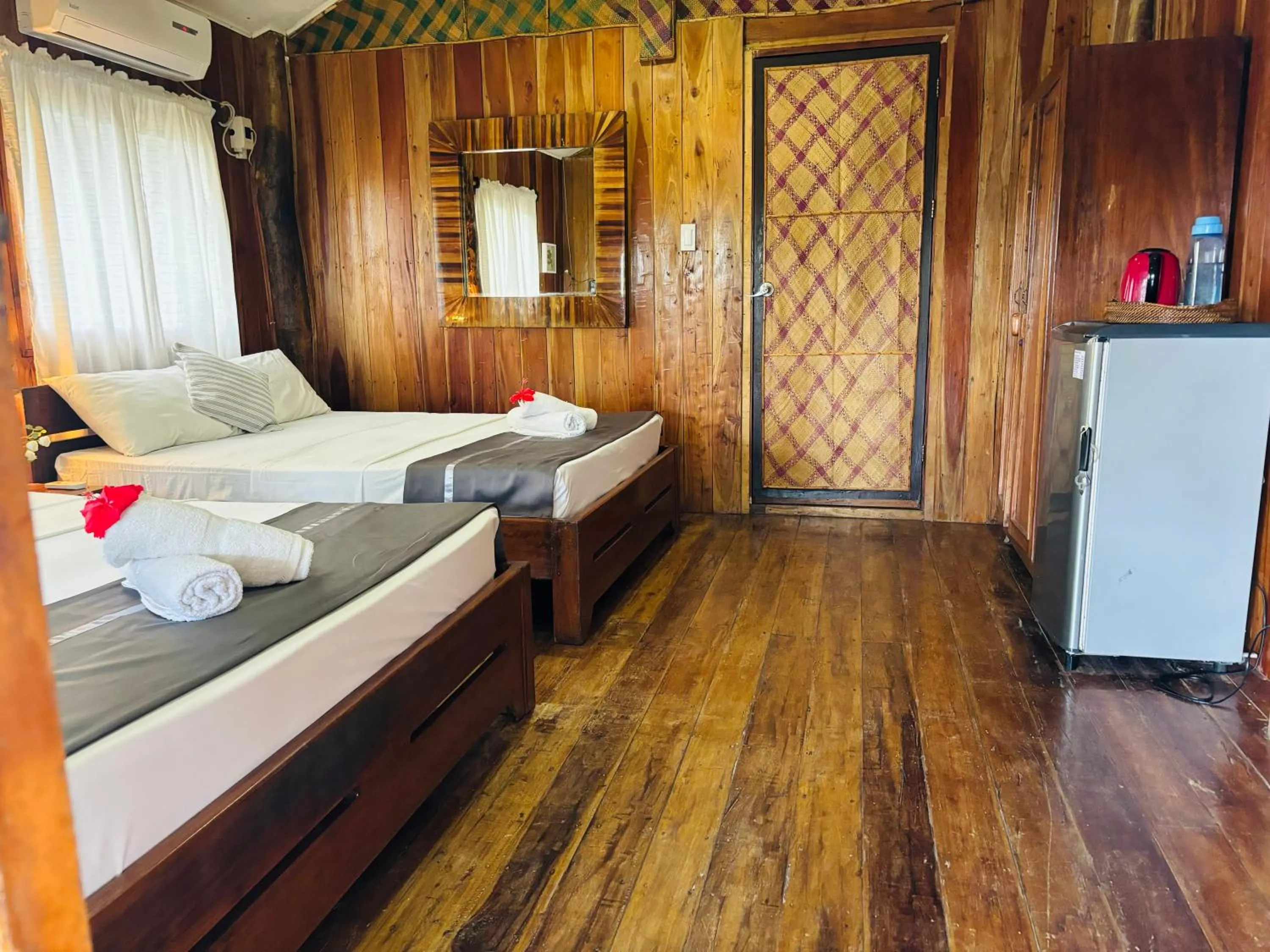 View (from property/room), Bed in White Beach Front and Cottages