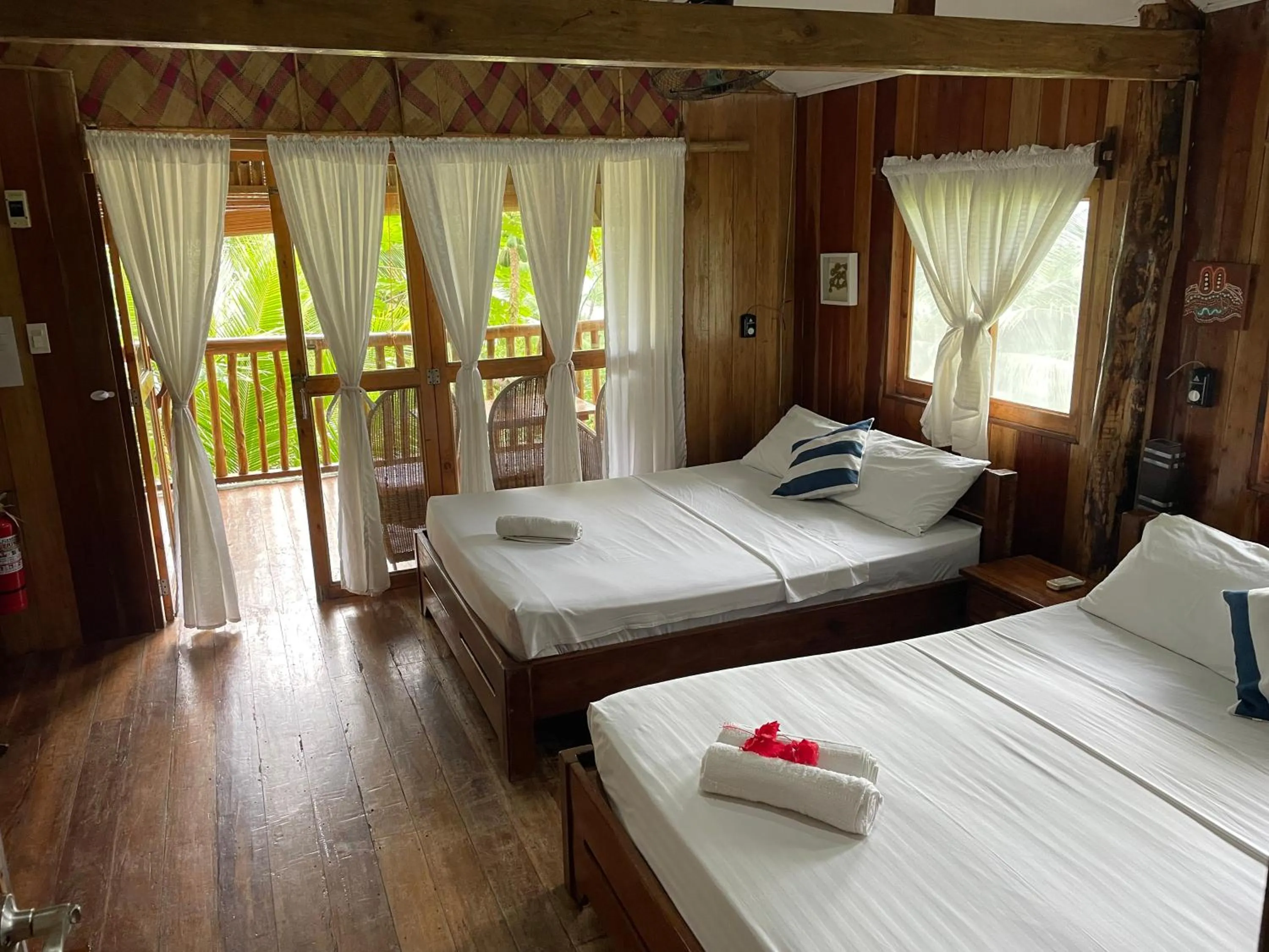 Bedroom, Bed in White Beach Front and Cottages