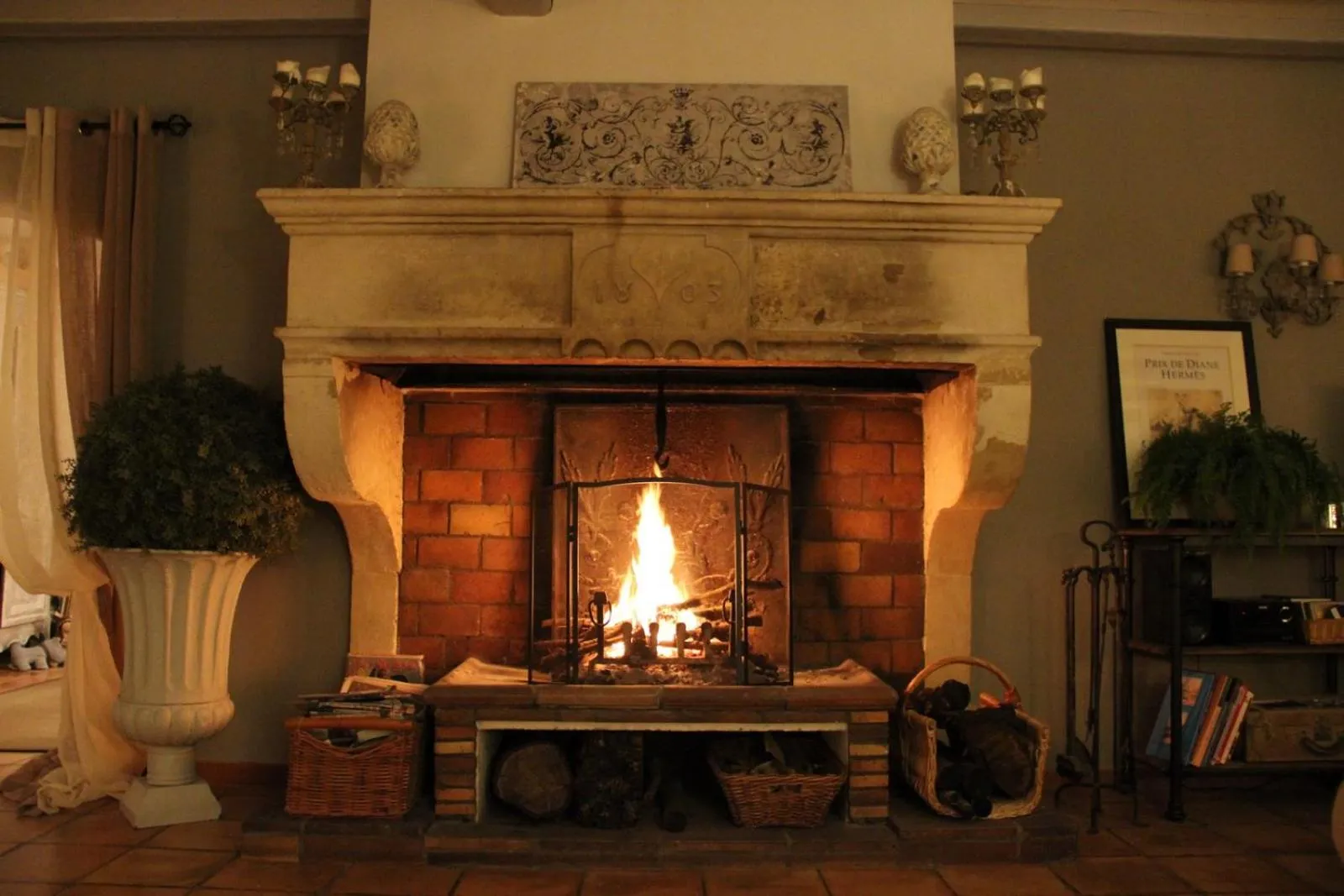 Decorative detail in La Bastide du Bouchou