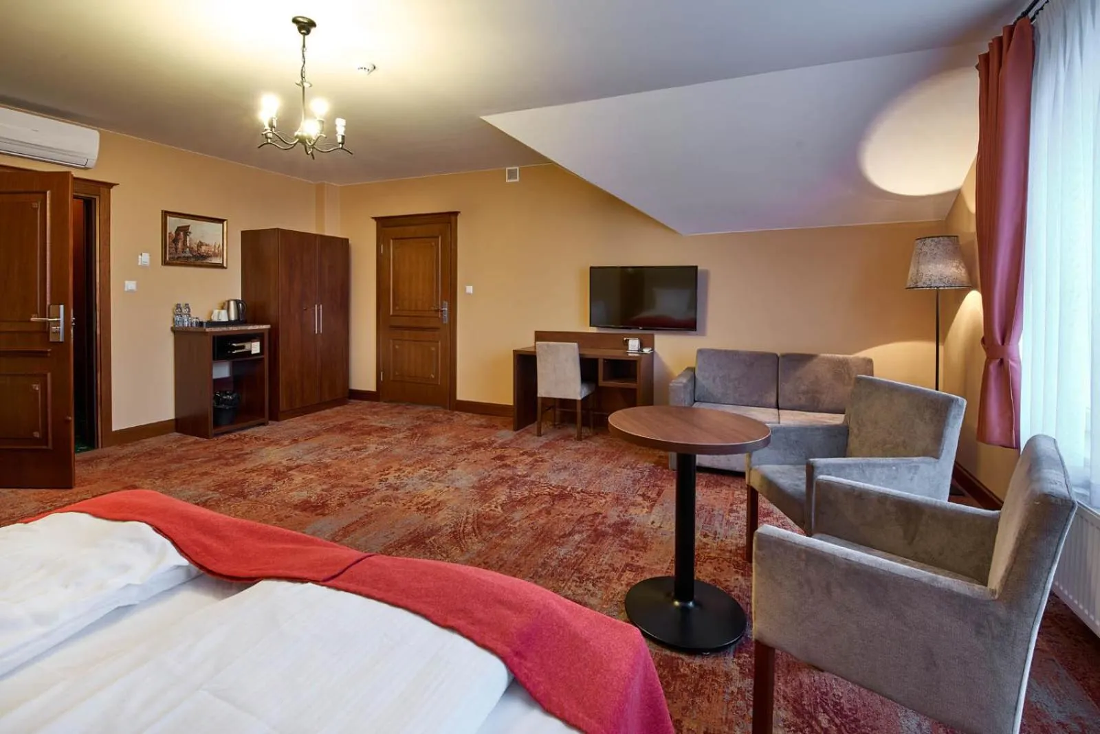 Bed in Hotel Dwór Galicja