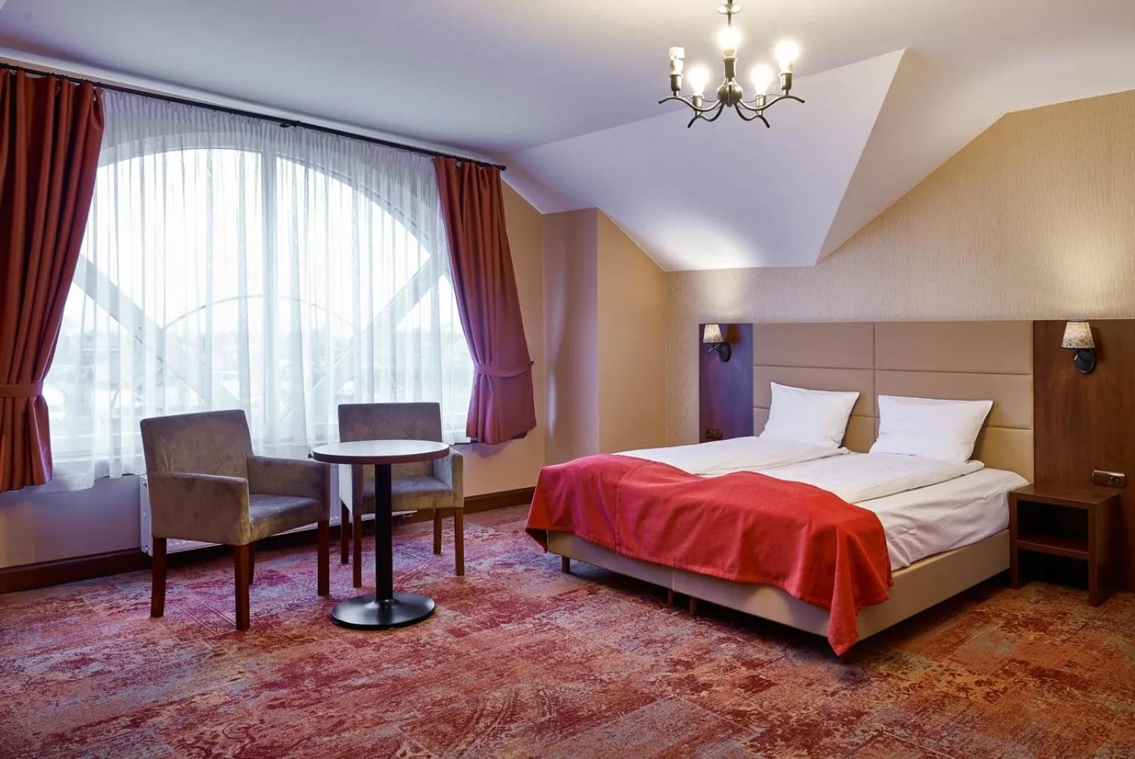 Bed in Hotel Dwór Galicja