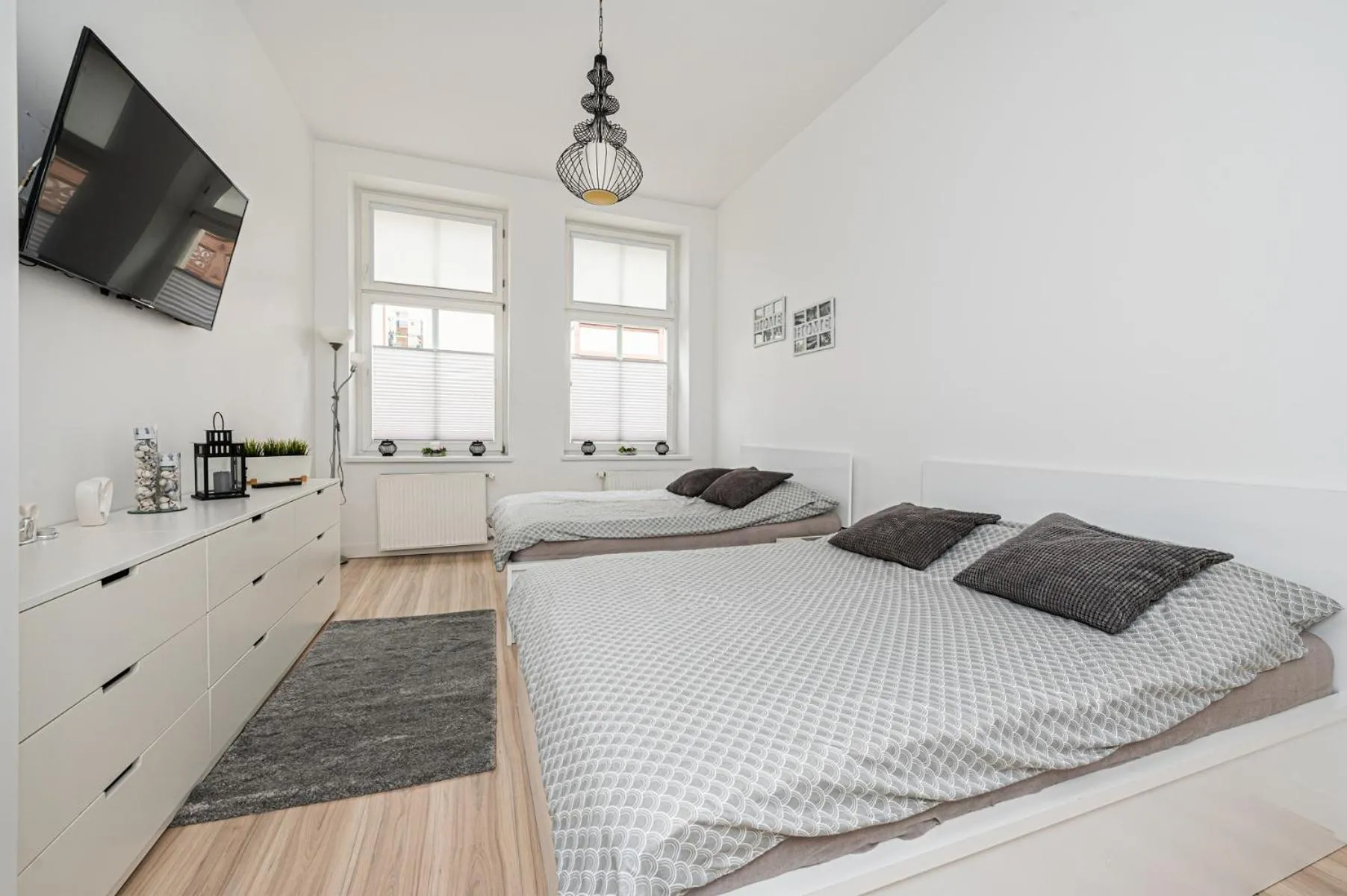 Living room, Bed in Mieszkanie przy deptaku Sopot by OneApartments