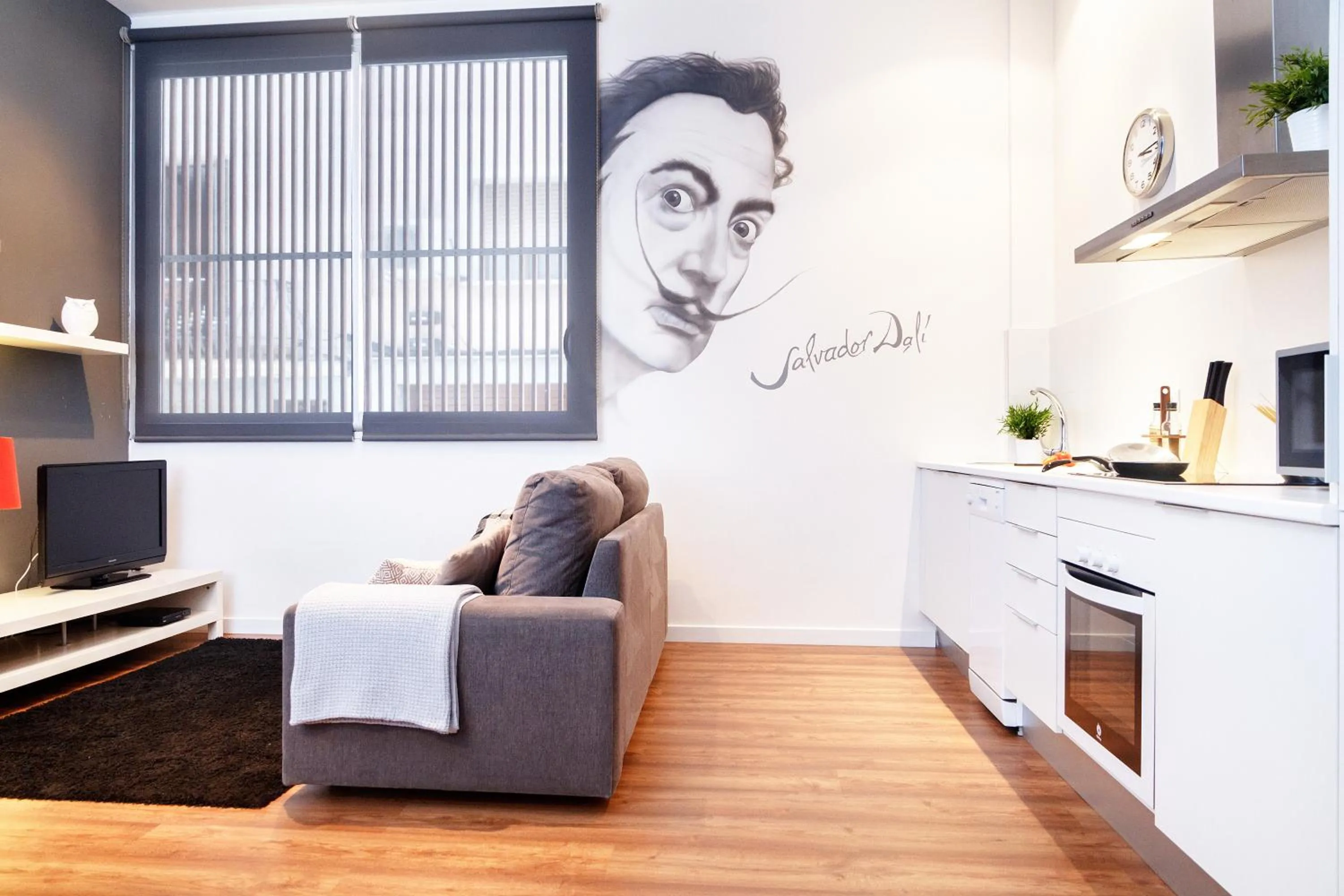 Kitchen or kitchenette in Feelathome Poblenou Beach Apartments