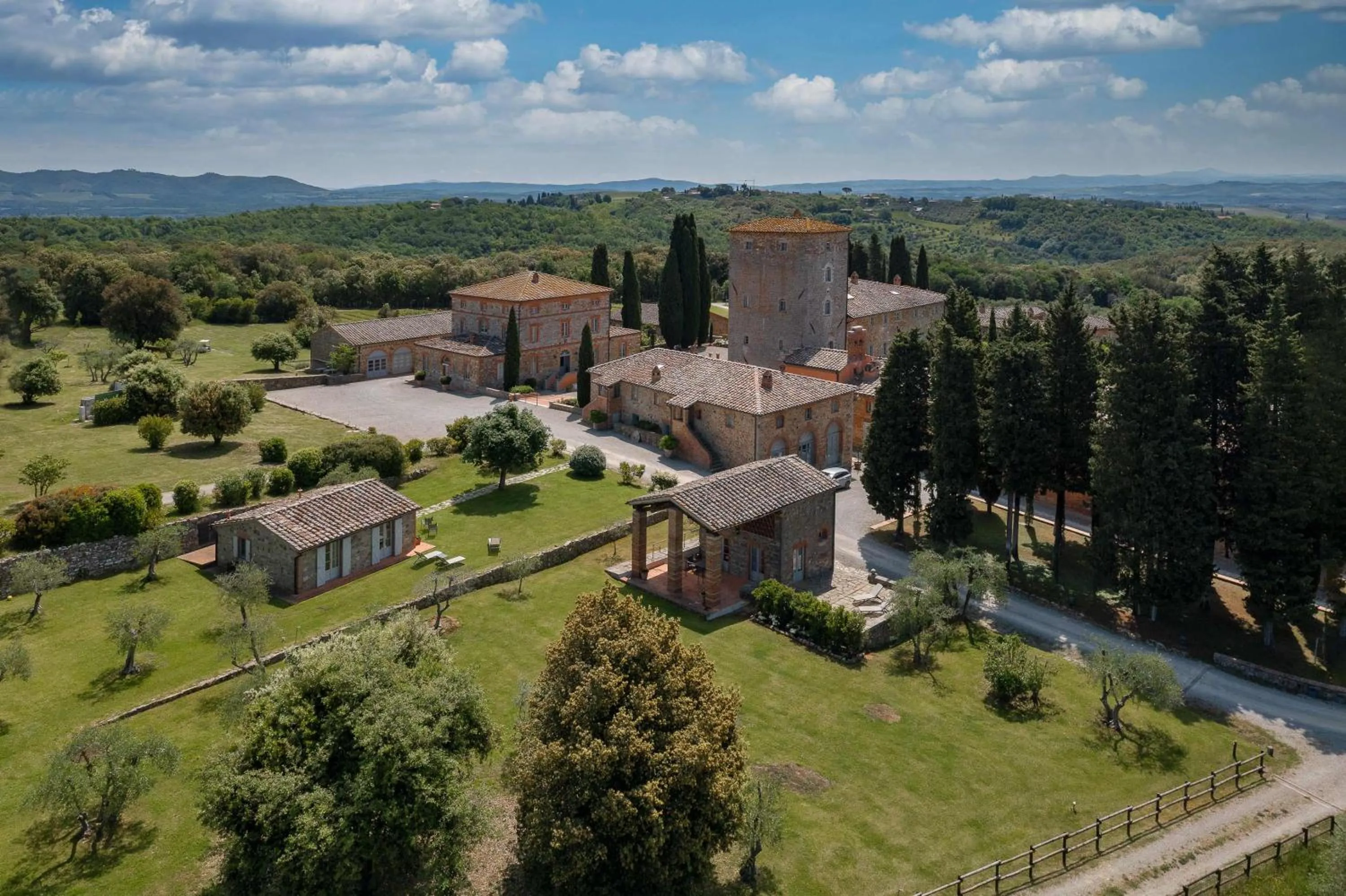 Bird's eye view in Borgo Scopeto Wine & Country Relais