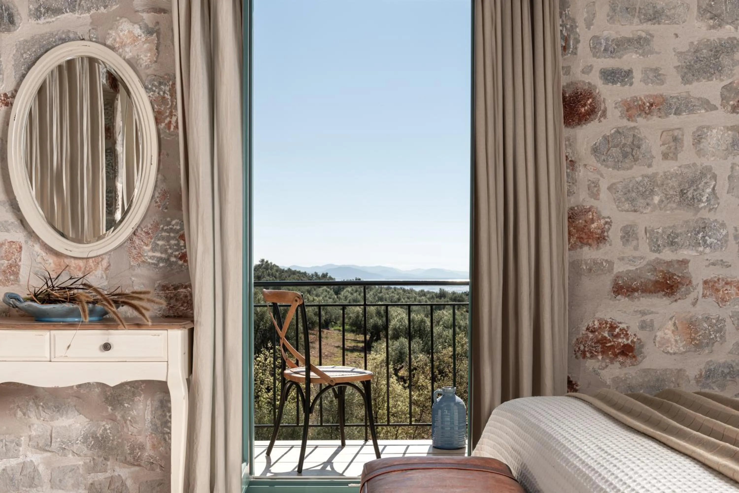 Sea view in The Olive Yard