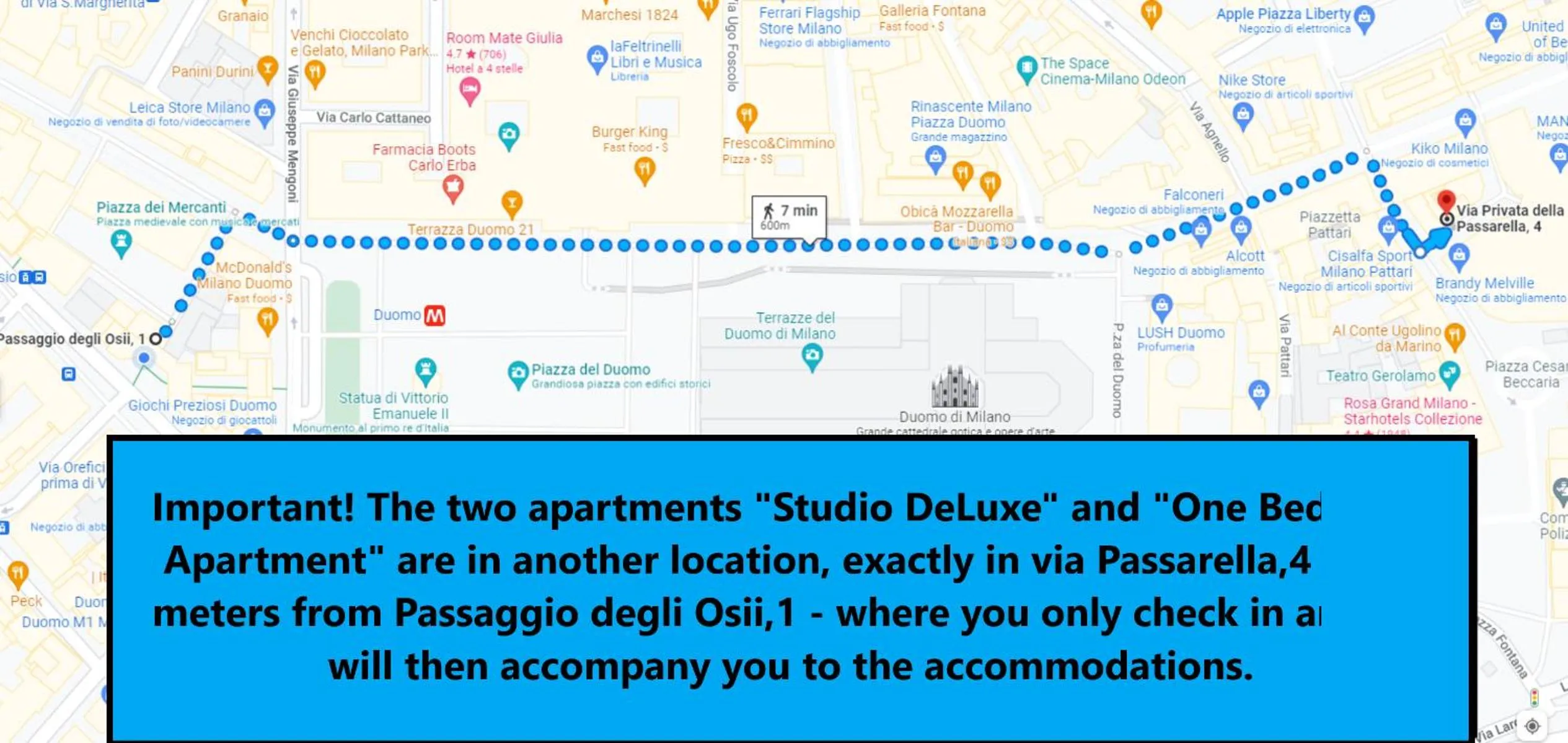 Deluxe Studio in Aparthotel Dei Mercanti