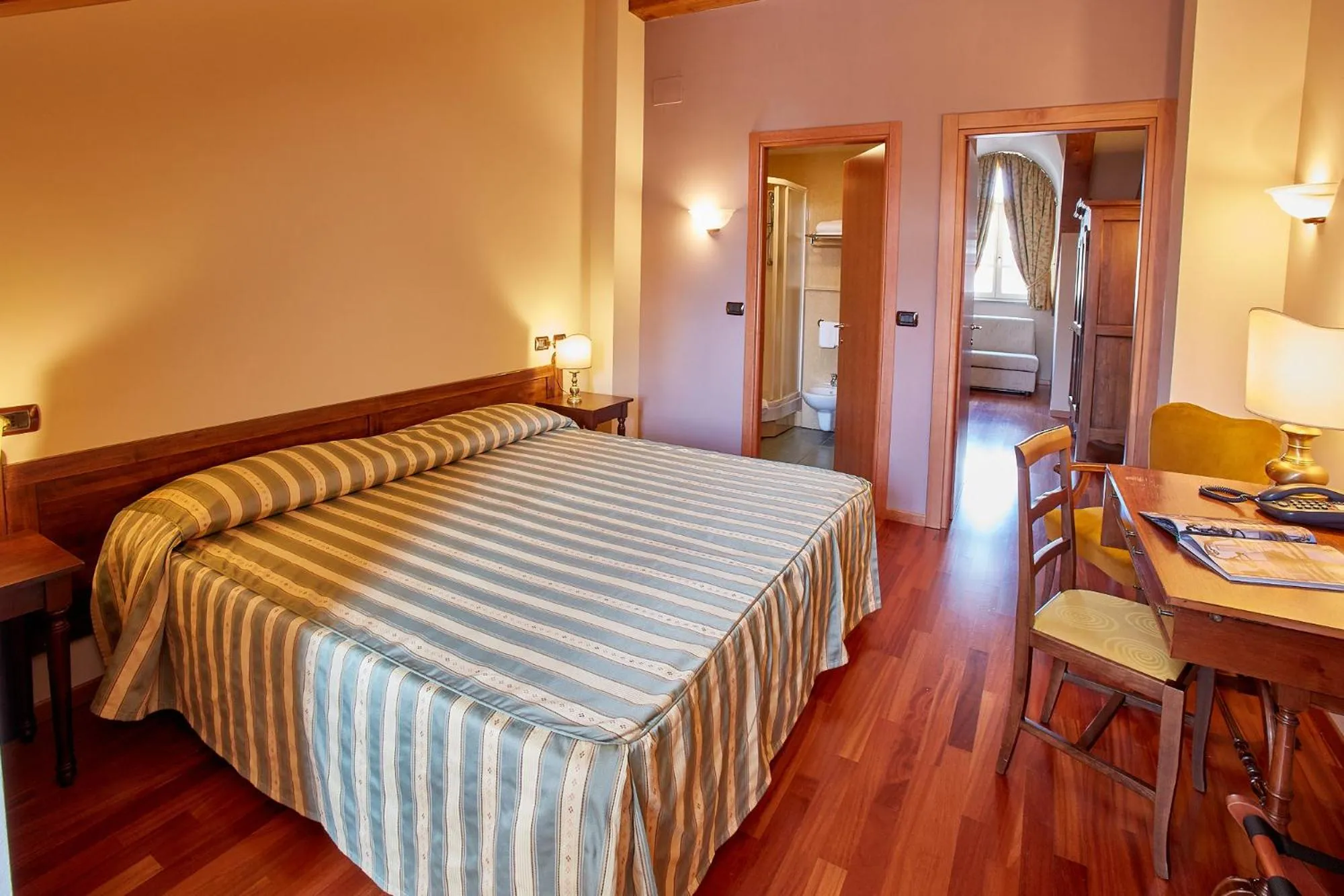 Bed in Liberty Hotel