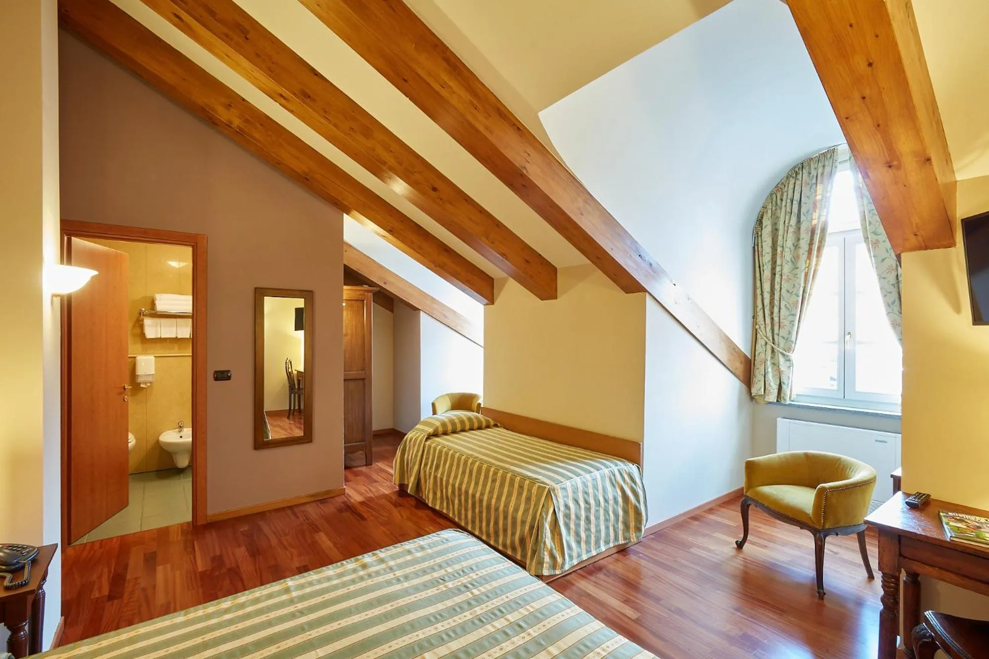 Bed in Liberty Hotel