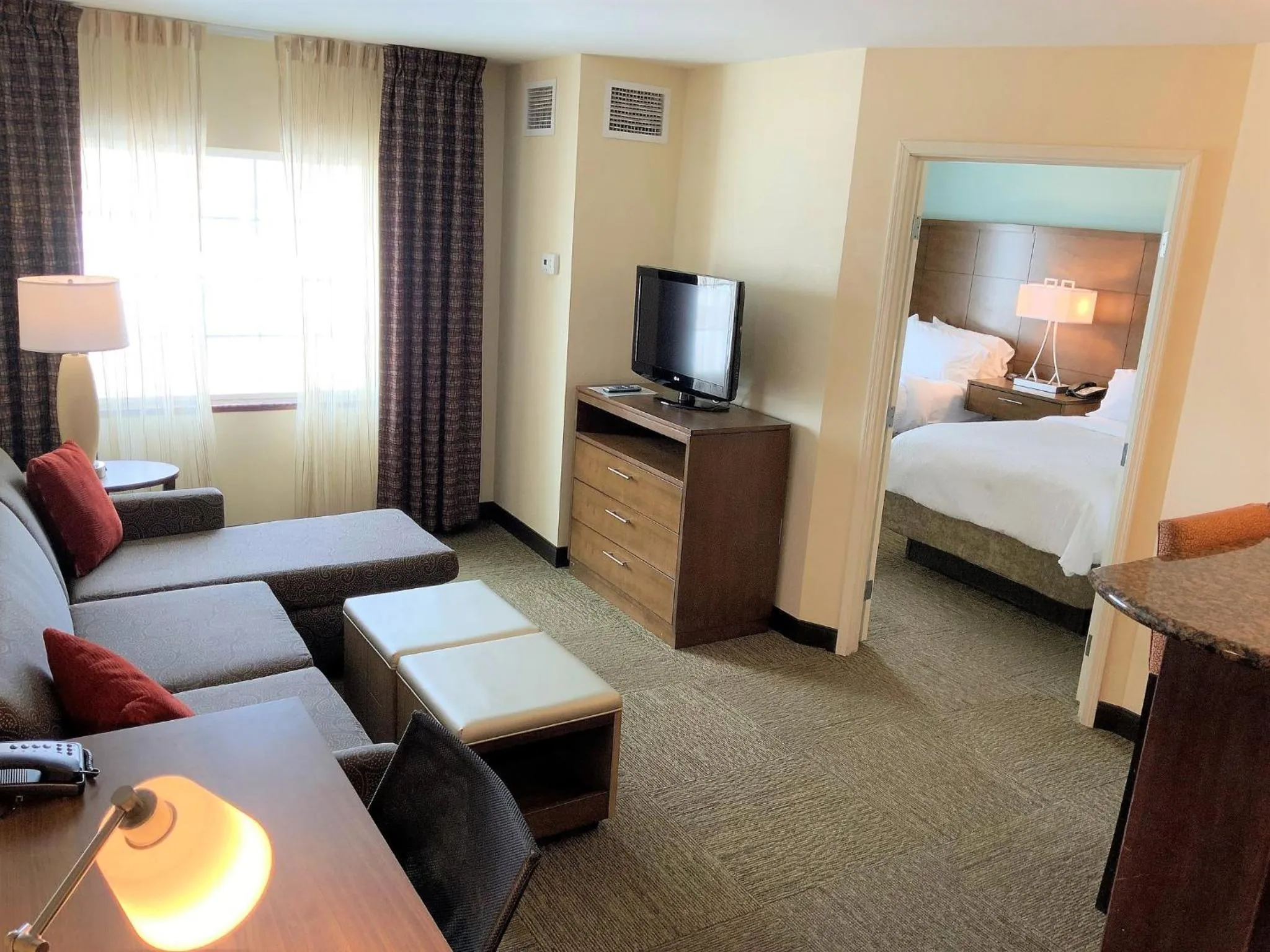 Photo of the whole room, Bed in Staybridge Suites Great Falls by IHG