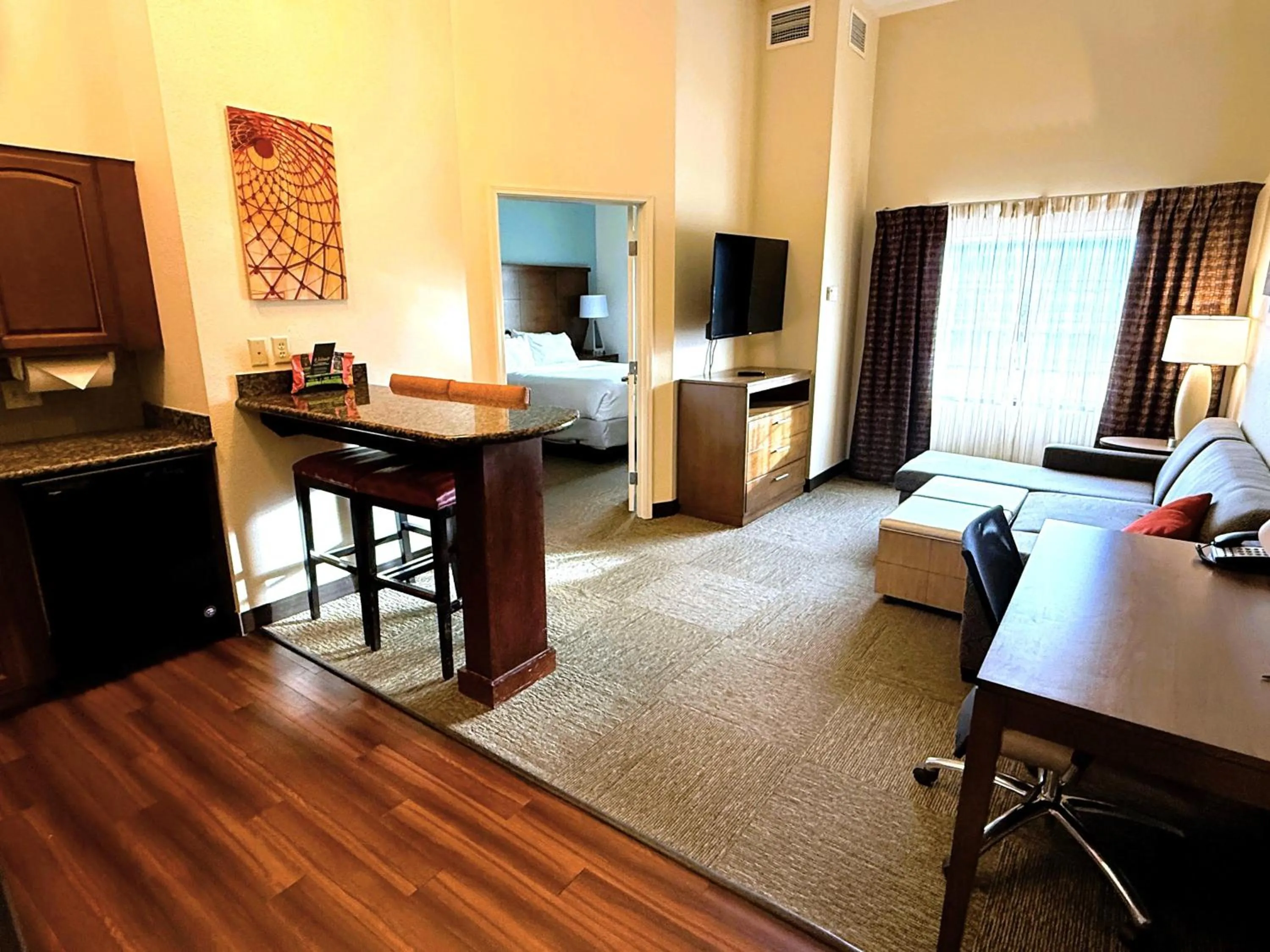 Living room, Bed in Staybridge Suites Great Falls by IHG