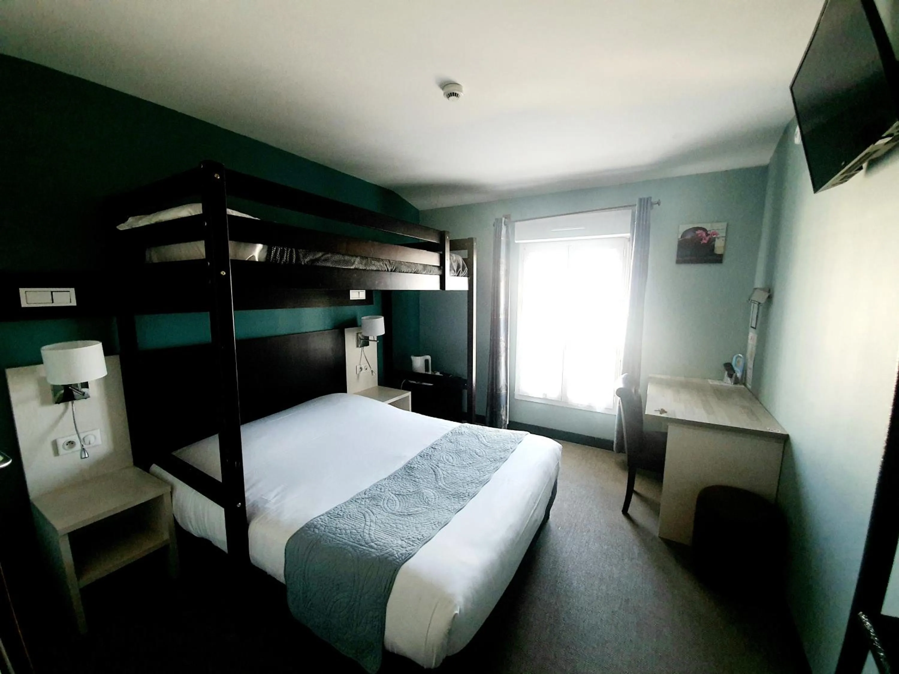 Bed in Auberge des Lacs Bleus