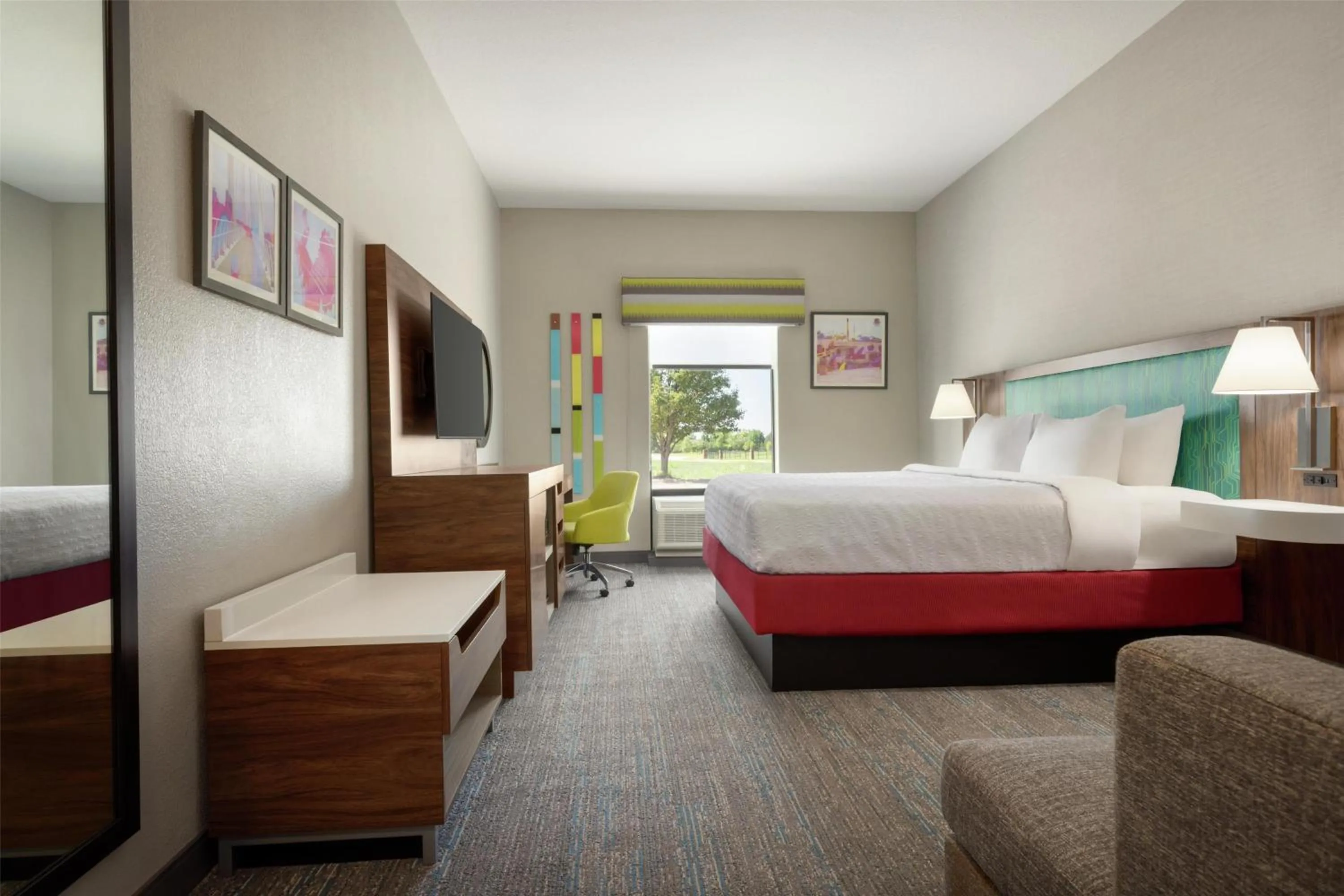 Bed in Hampton Inn Derby-Wichita Southeast