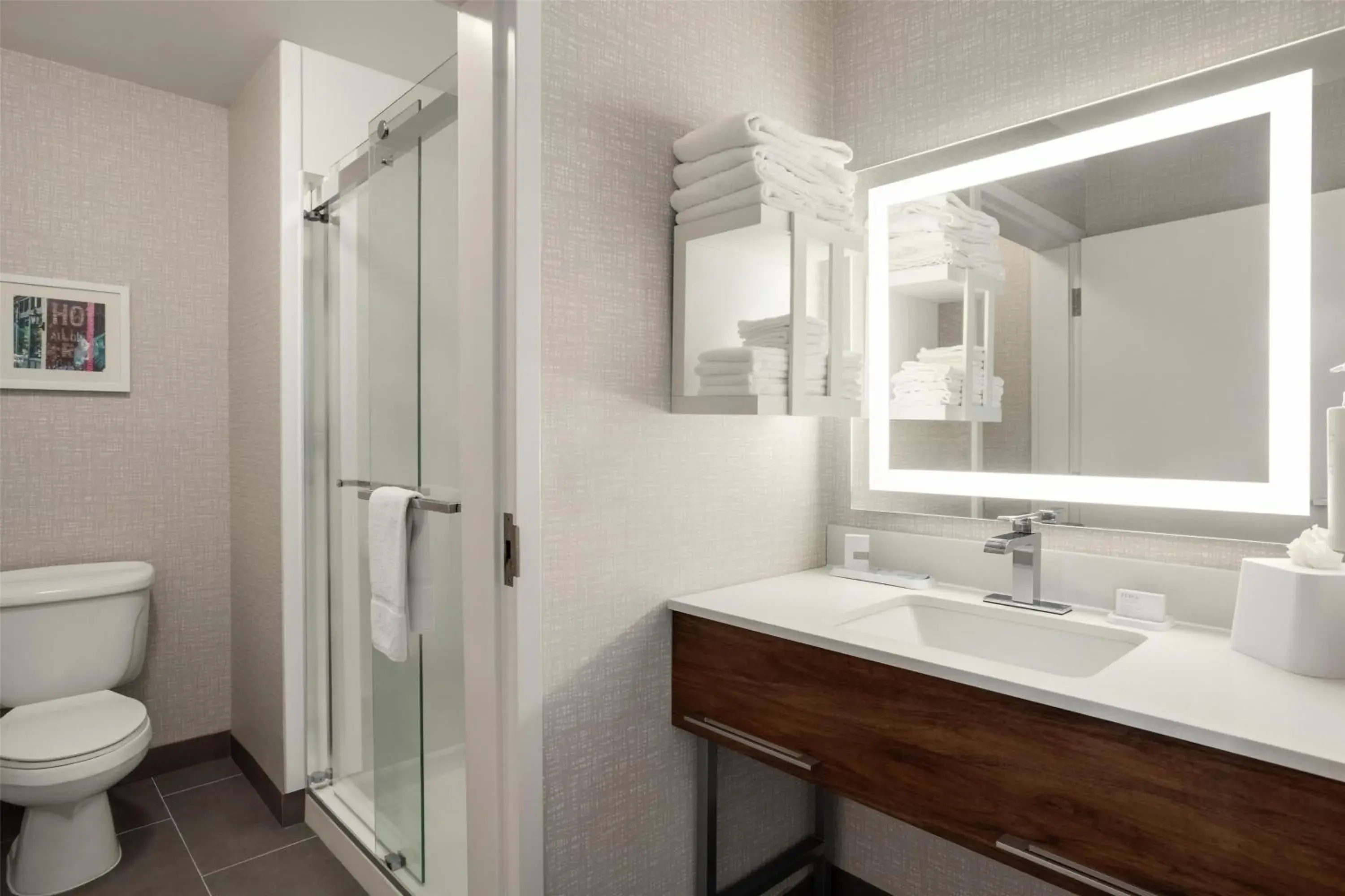 Bathroom in Hampton Inn Derby-Wichita Southeast Bathroom in Hampton Inn Derby-Wichita Southeast