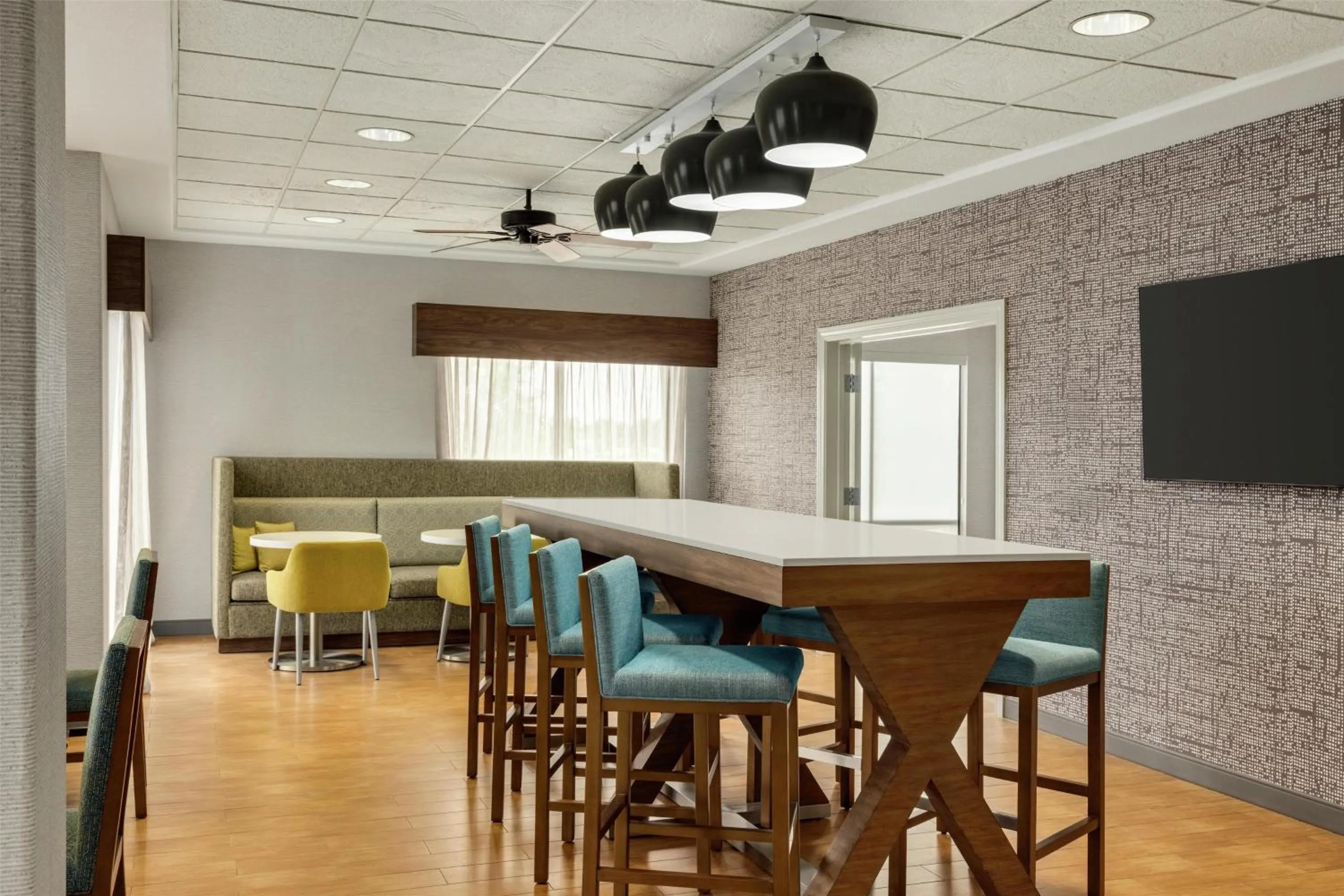 Lobby or reception in Hampton Inn Derby-Wichita Southeast