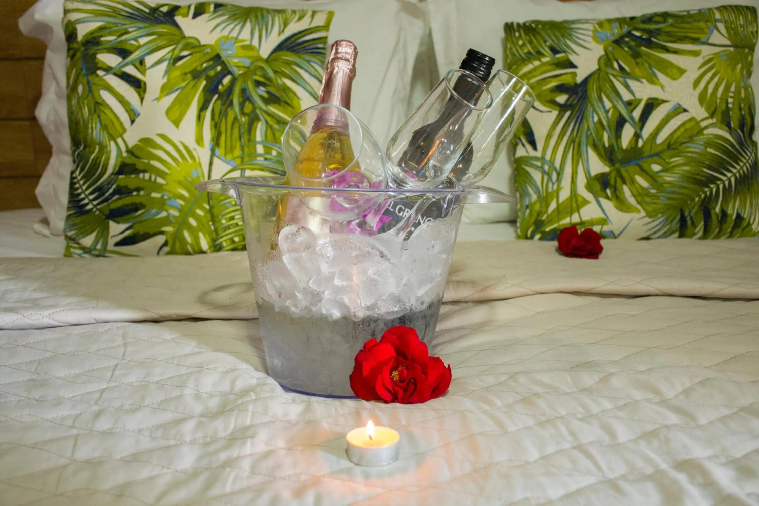 Bed in Pousada Velosmar