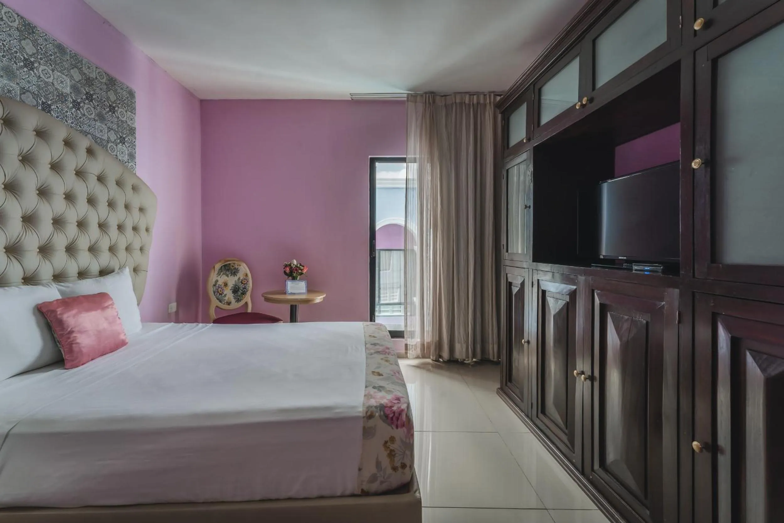 Bed in Hotel Lavanda Merida