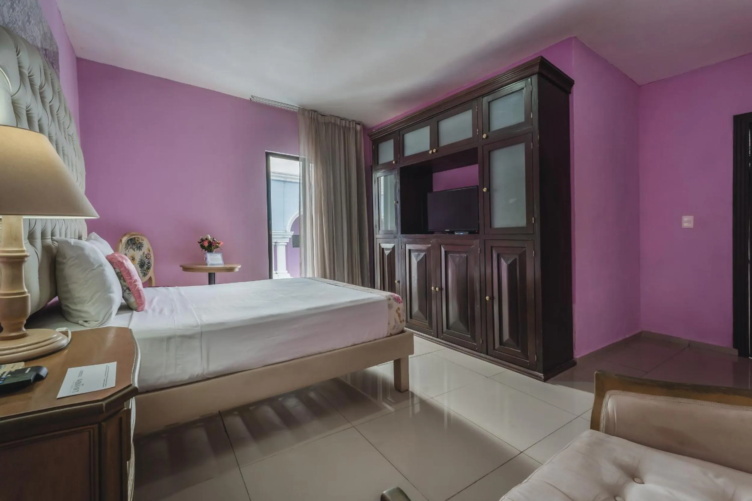 Bed in Hotel Lavanda Merida