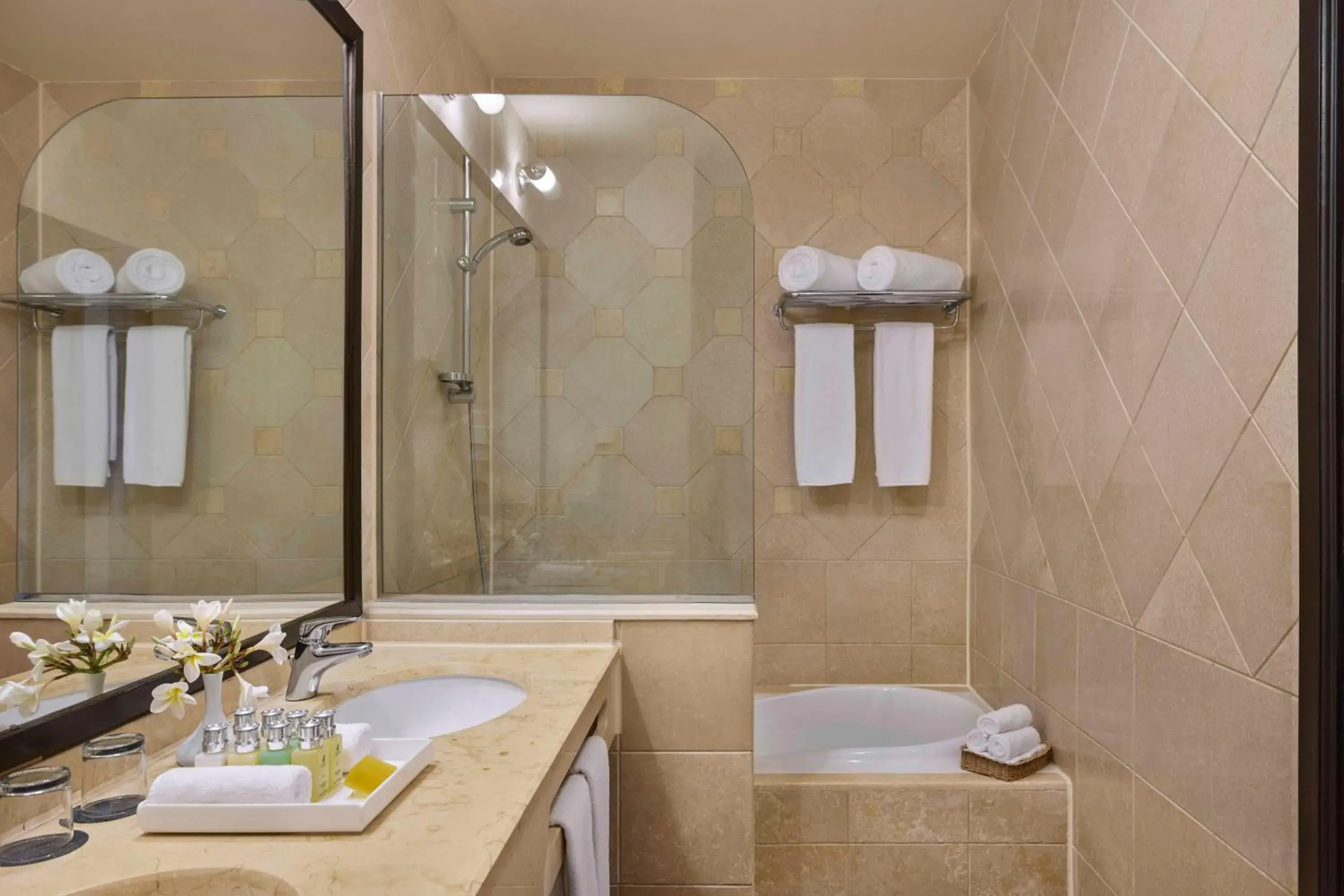 Bathroom in JAZ Lamaya Resort Bathroom in JAZ Lamaya Resort