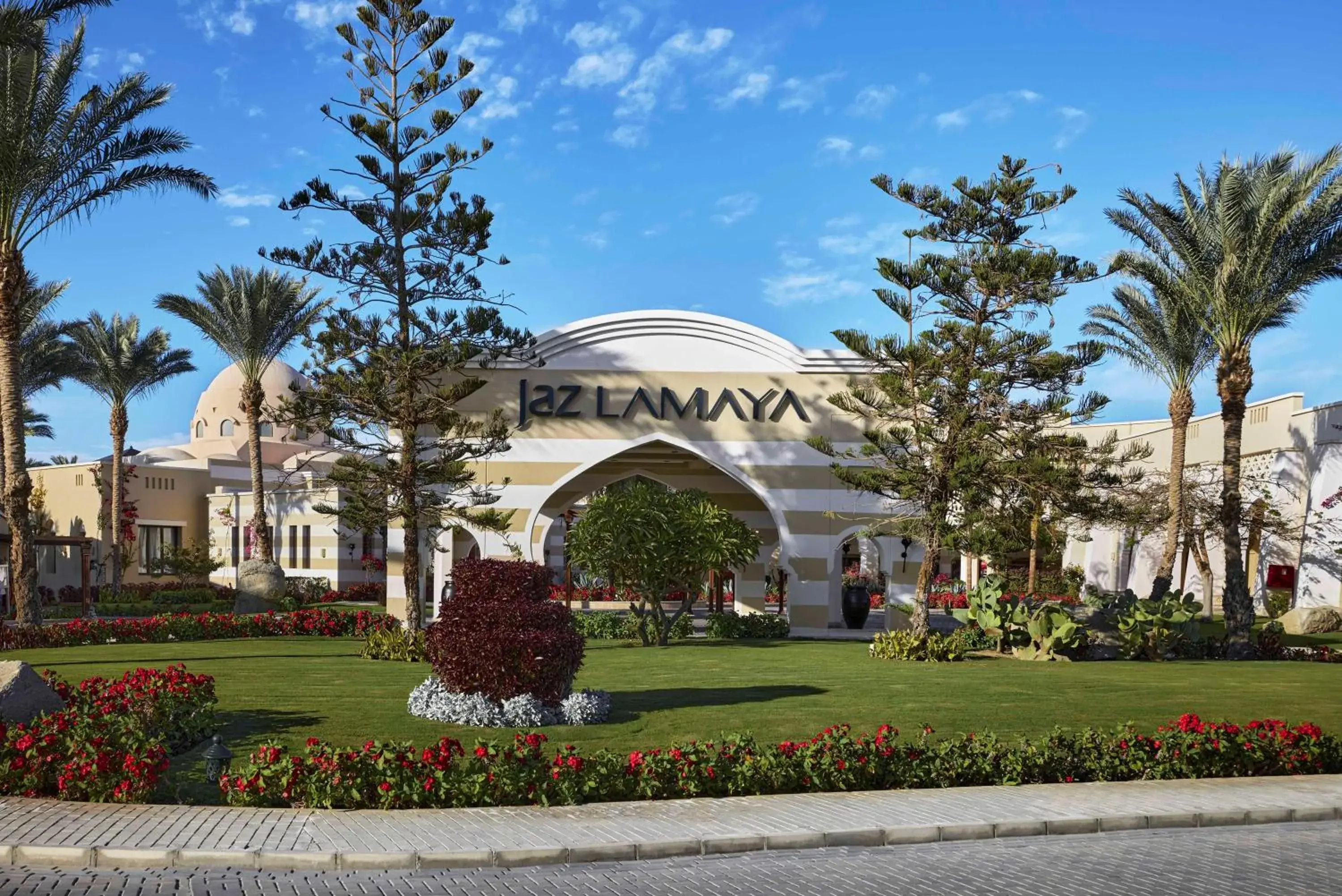 Property building in JAZ Lamaya Resort Property building in JAZ Lamaya Resort