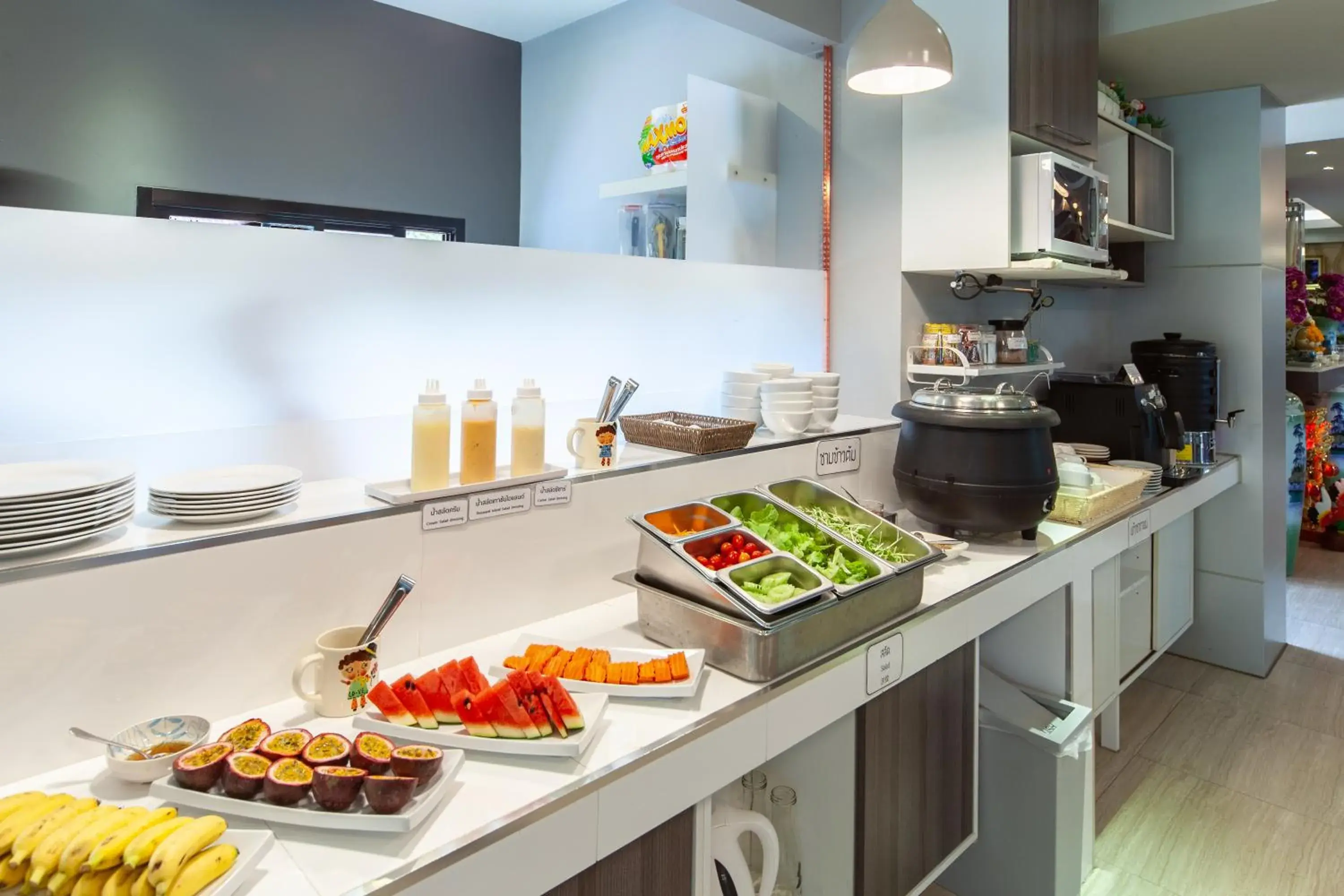 Buffet breakfast in Rung Aroon Hotel By Le Siri Buffet breakfast in Rung Aroon Hotel By Le Siri