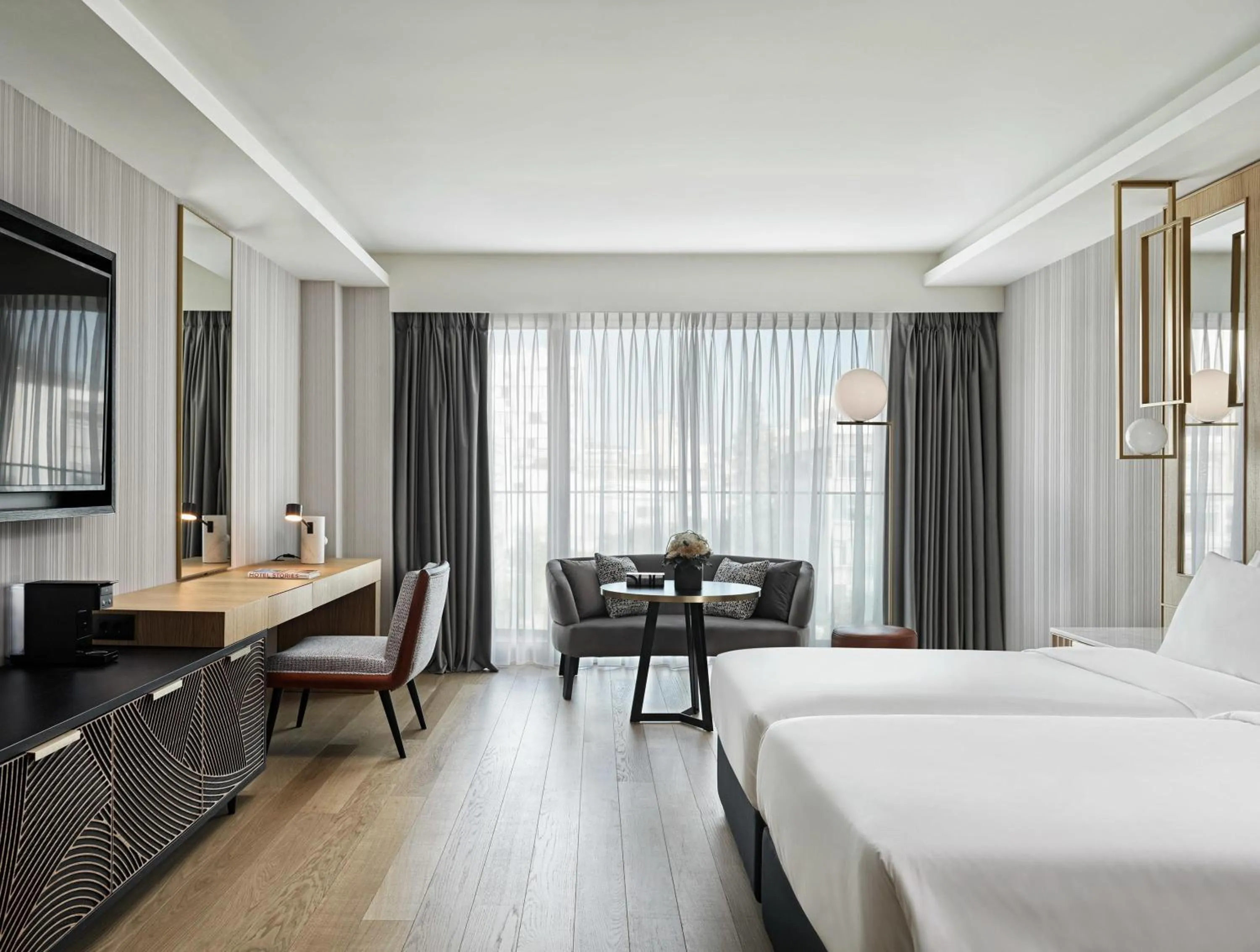 Photo of the whole room, Bed in Grand Hyatt Athens