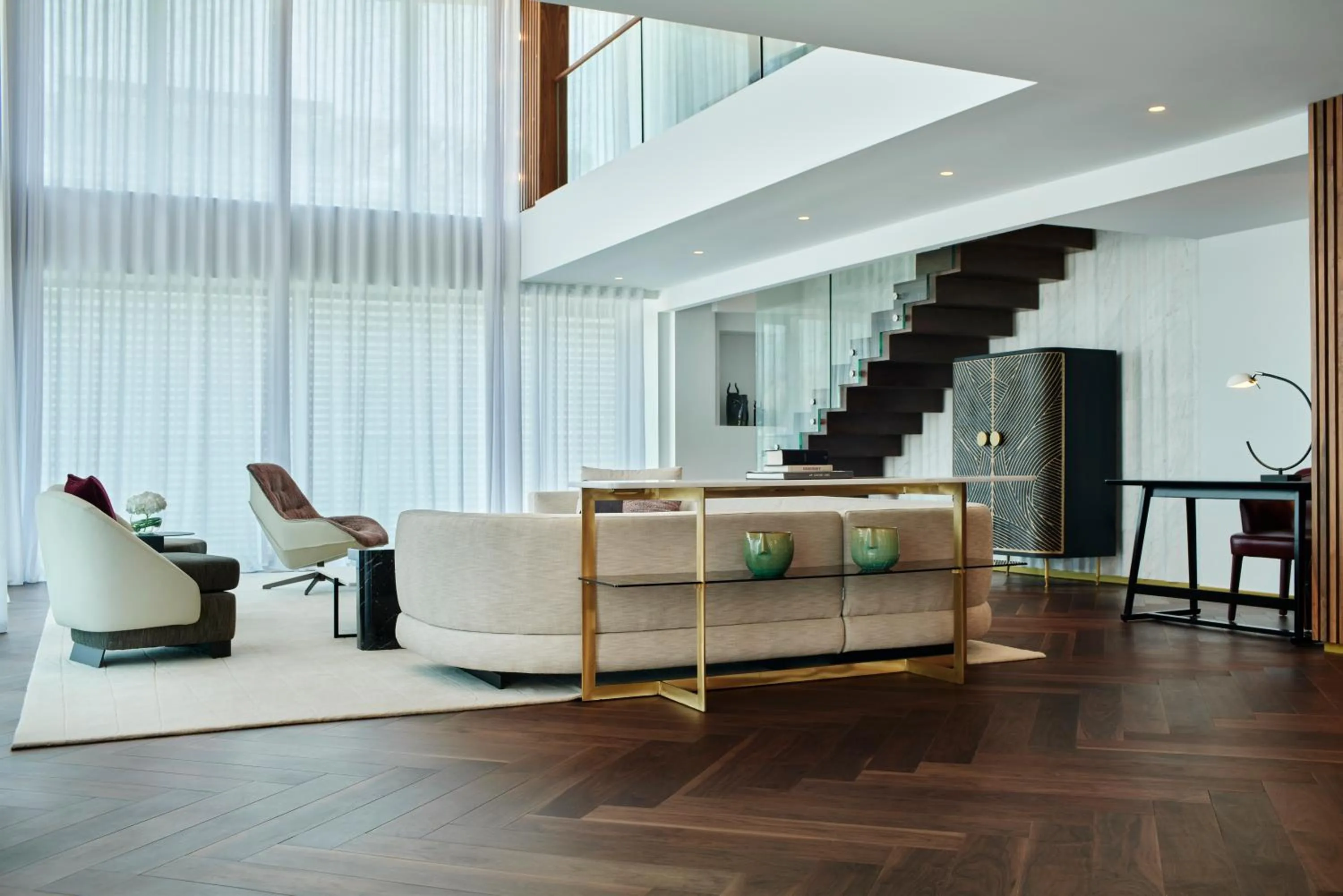 Seating area in Grand Hyatt Athens