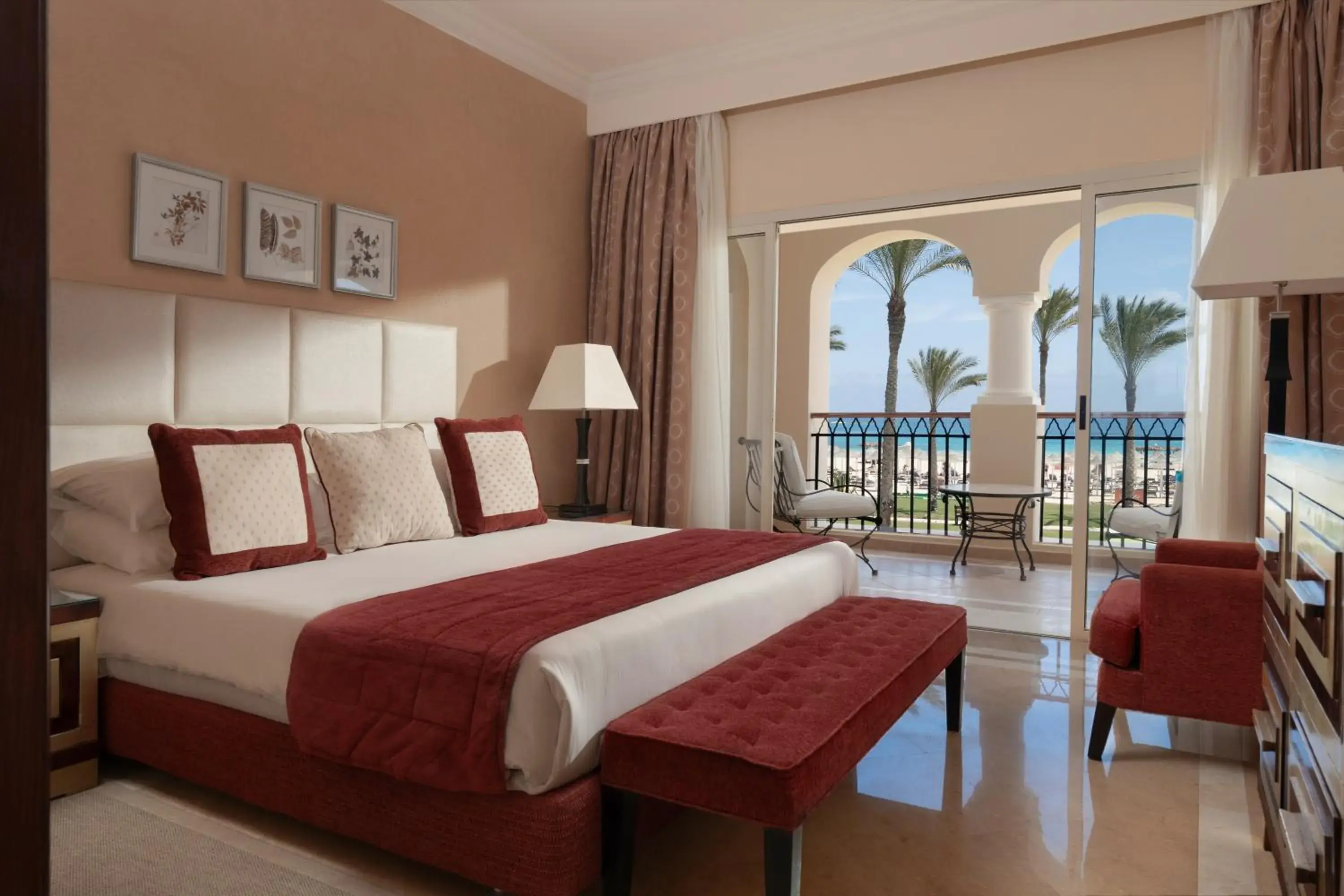 Bed in JAZ Almaza Beach Resort, Almaza Bay Bed in JAZ Almaza Beach Resort, Almaza Bay