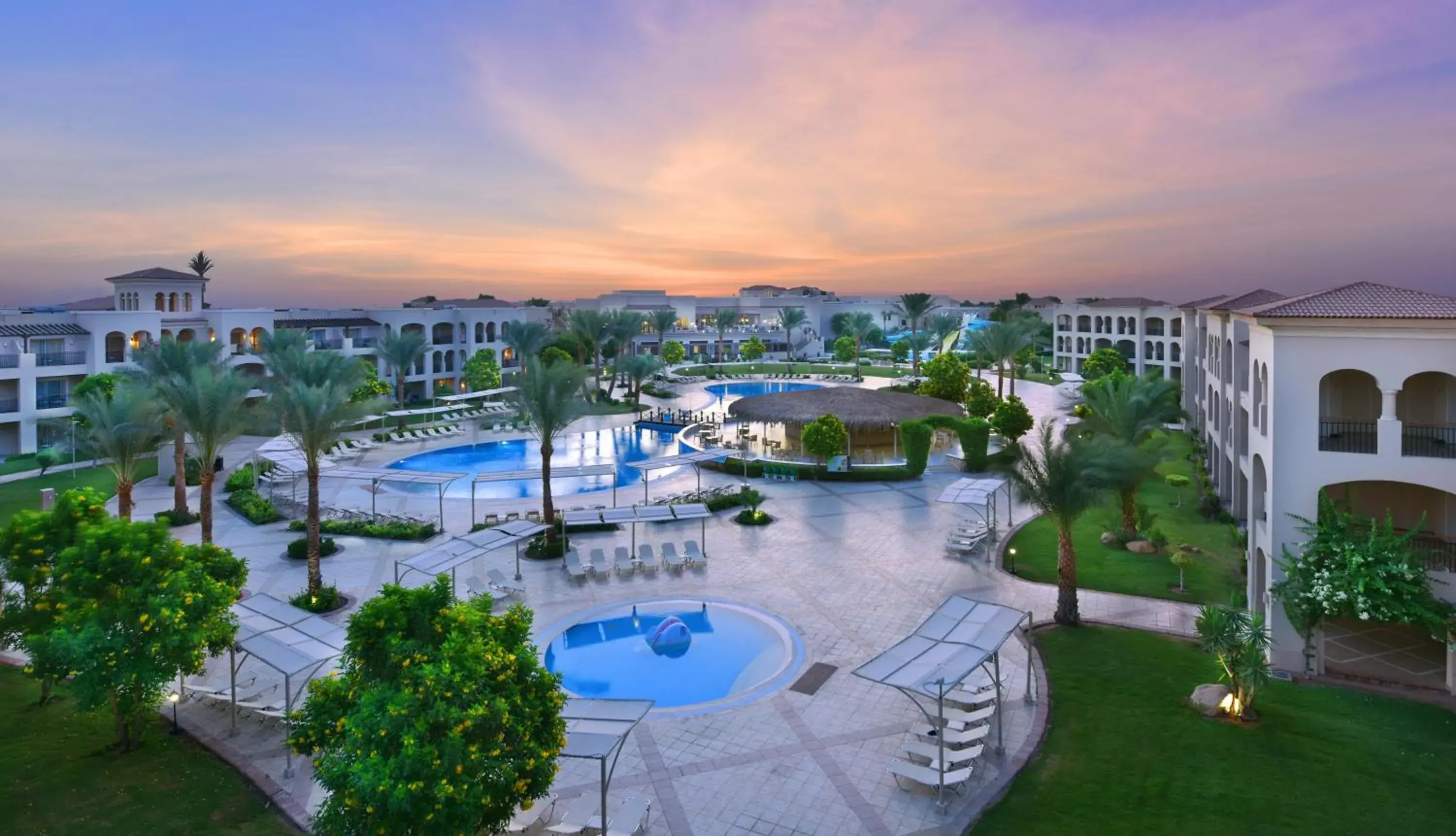 Pool view in JAZ Mirabel Resort Pool view in JAZ Mirabel Resort