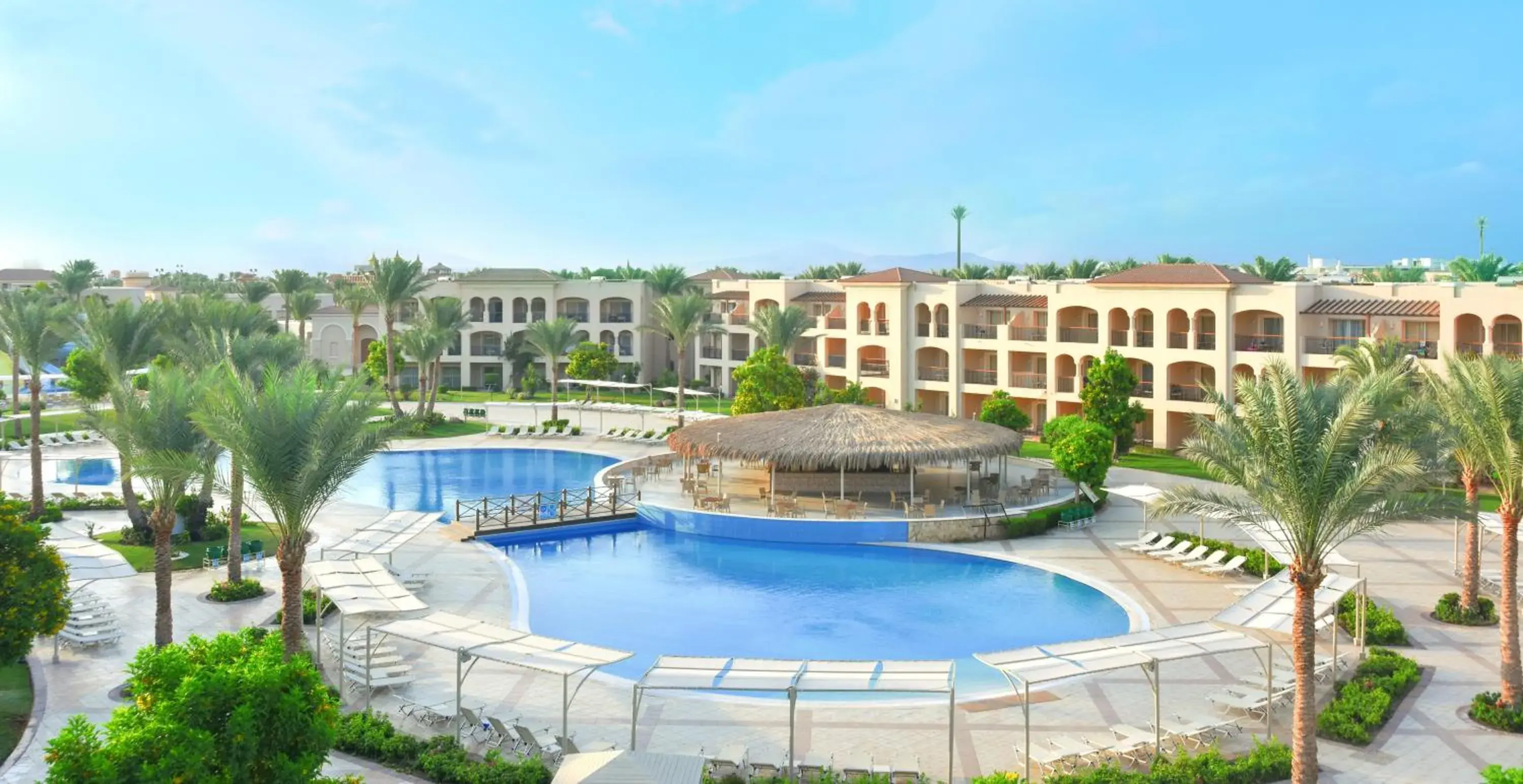 Pool view in JAZ Mirabel Resort Pool view in JAZ Mirabel Resort