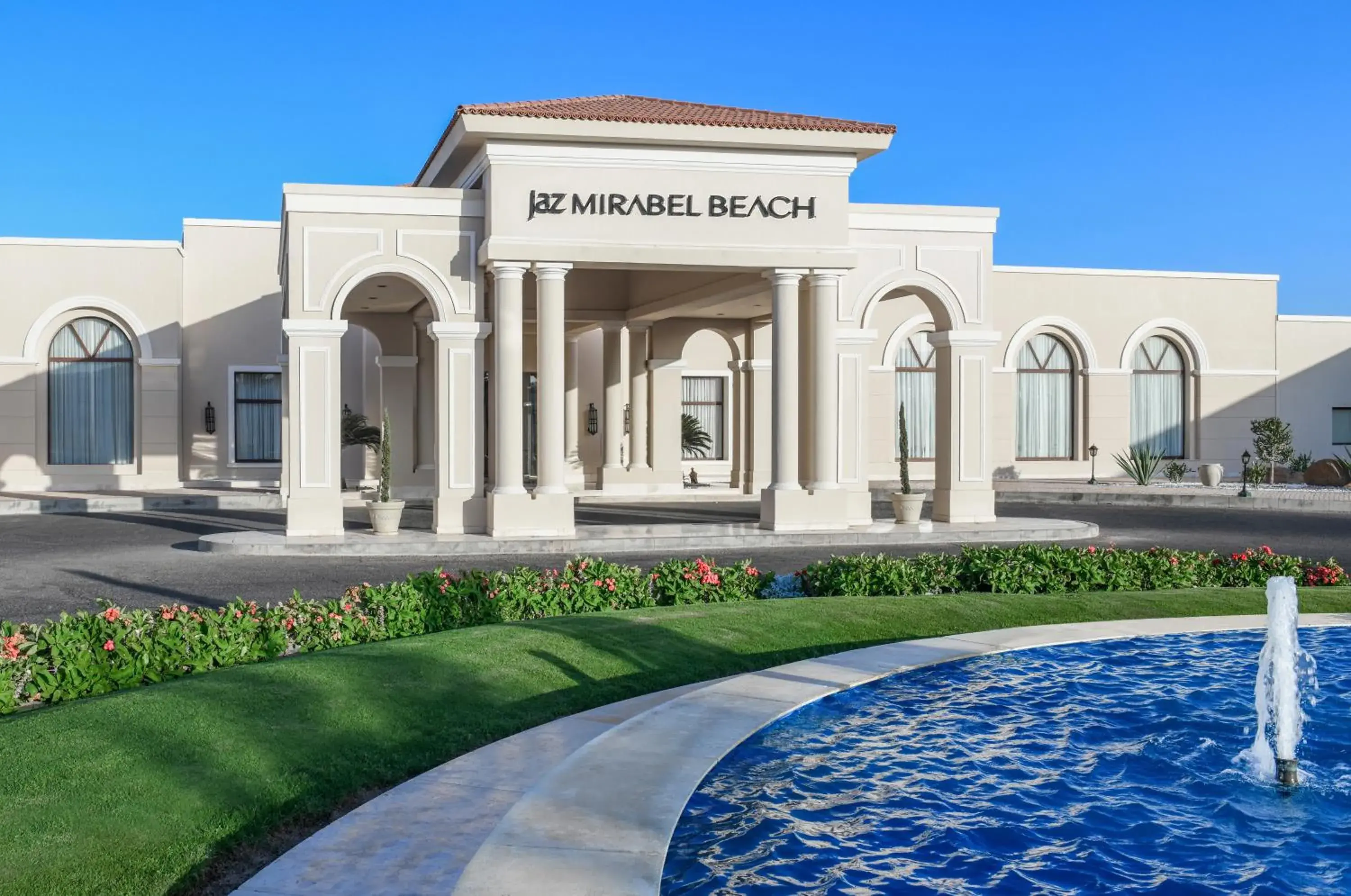 Facade/entrance in JAZ Mirabel Resort Facade/entrance in JAZ Mirabel Resort