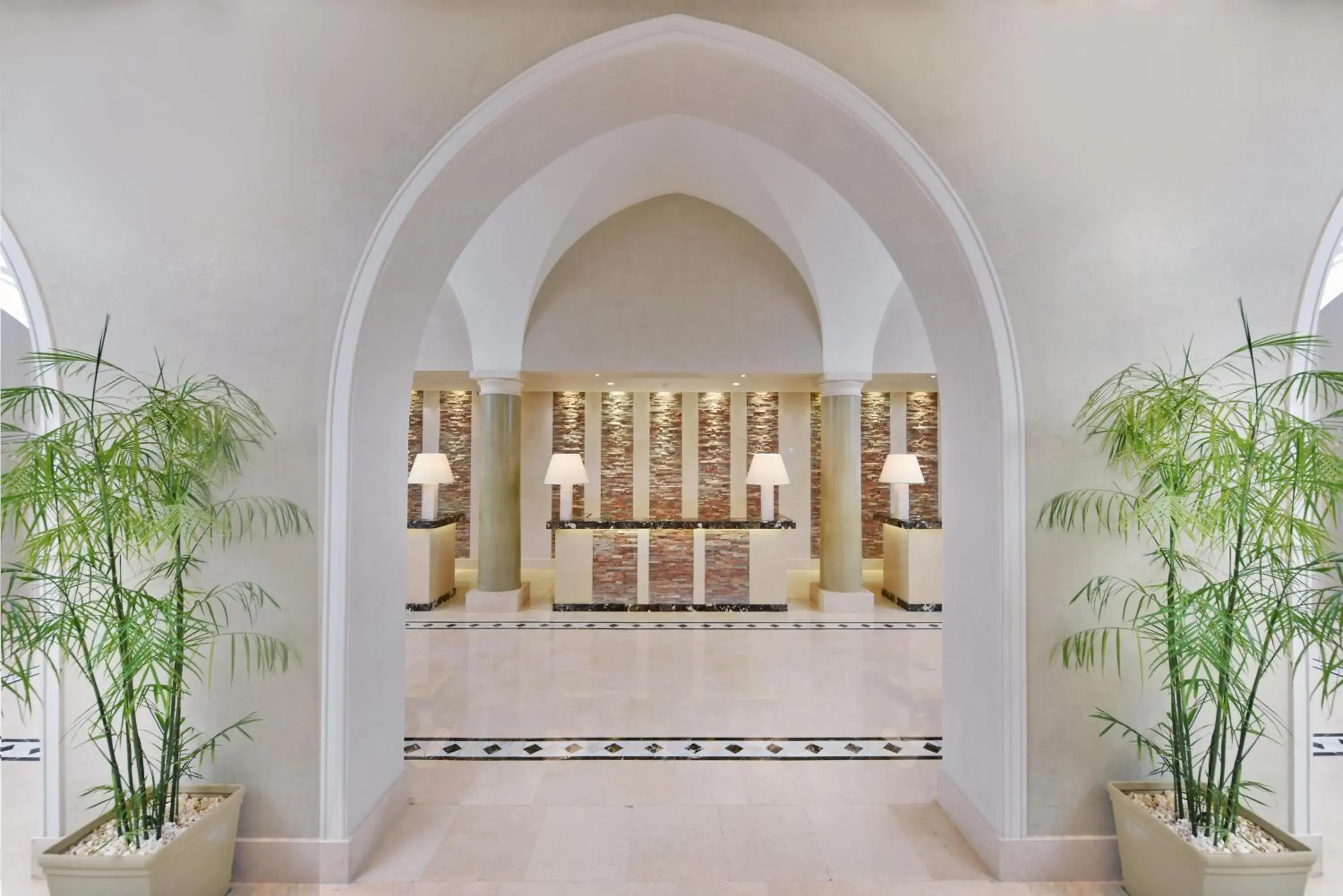 Facade/entrance in JAZ Mirabel Resort Facade/entrance in JAZ Mirabel Resort