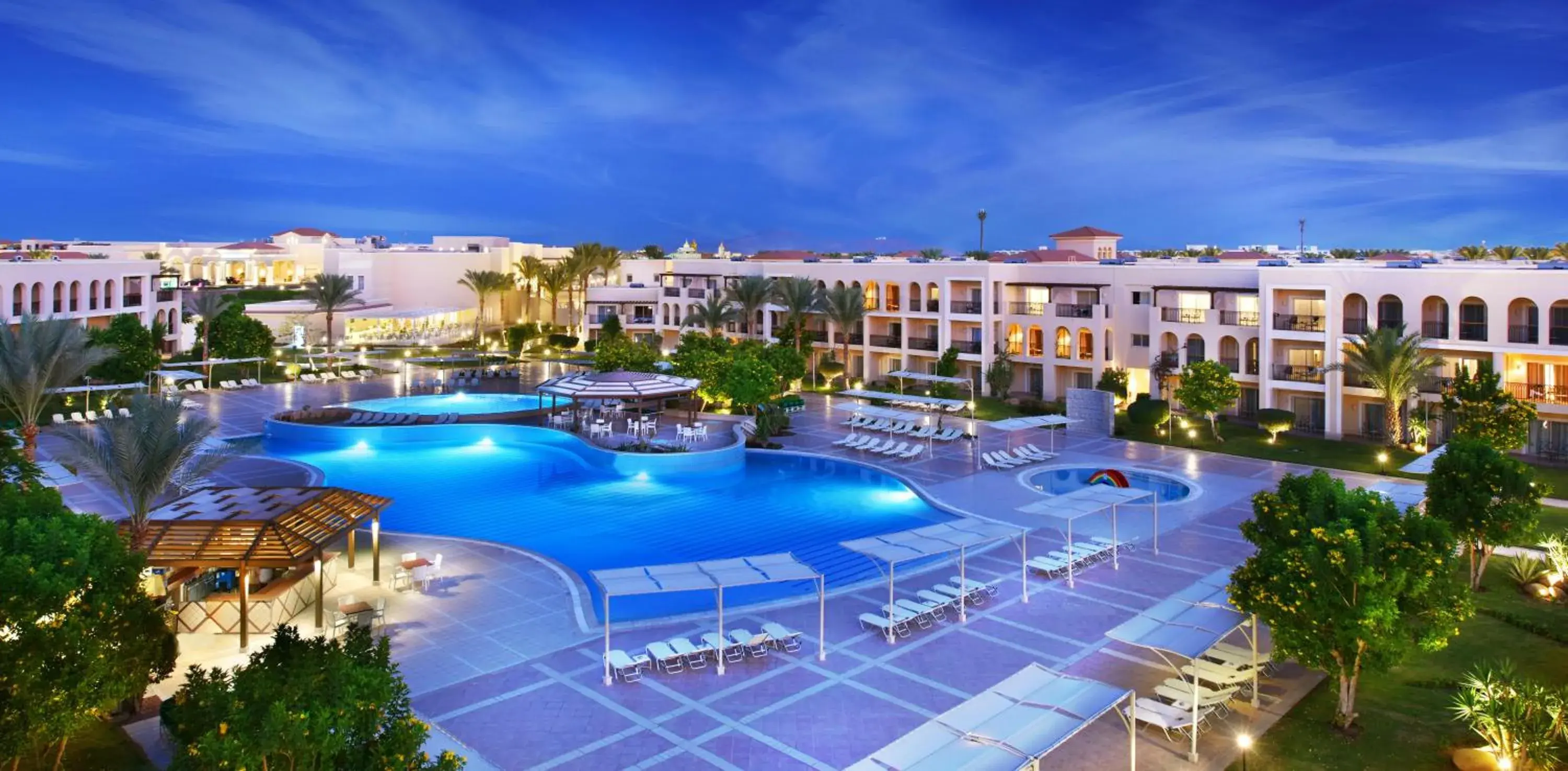 Pool view in JAZ Mirabel Resort Pool view in JAZ Mirabel Resort
