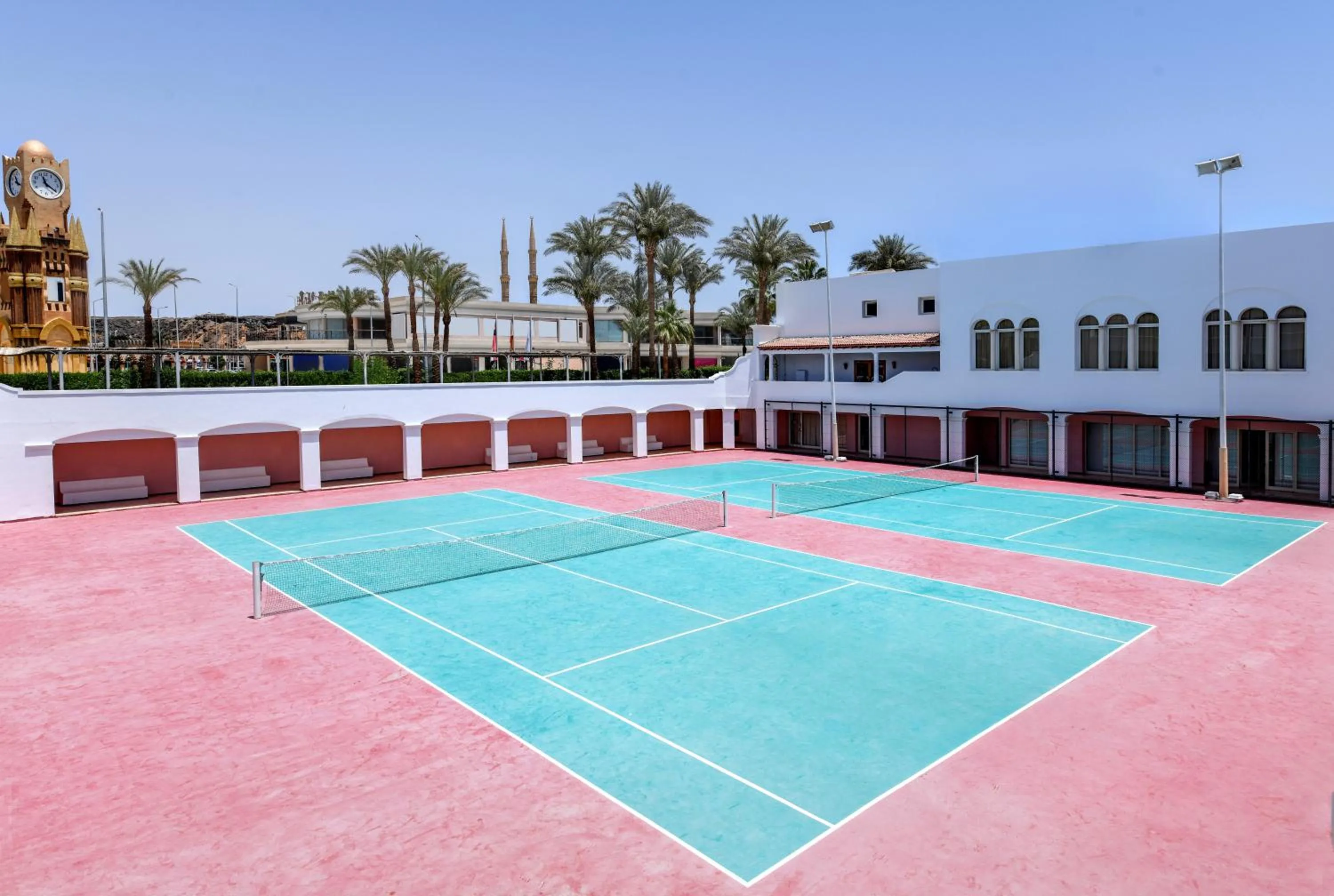 Tennis court in Iberotel Palace - Adults Friendly 16 Years Plus