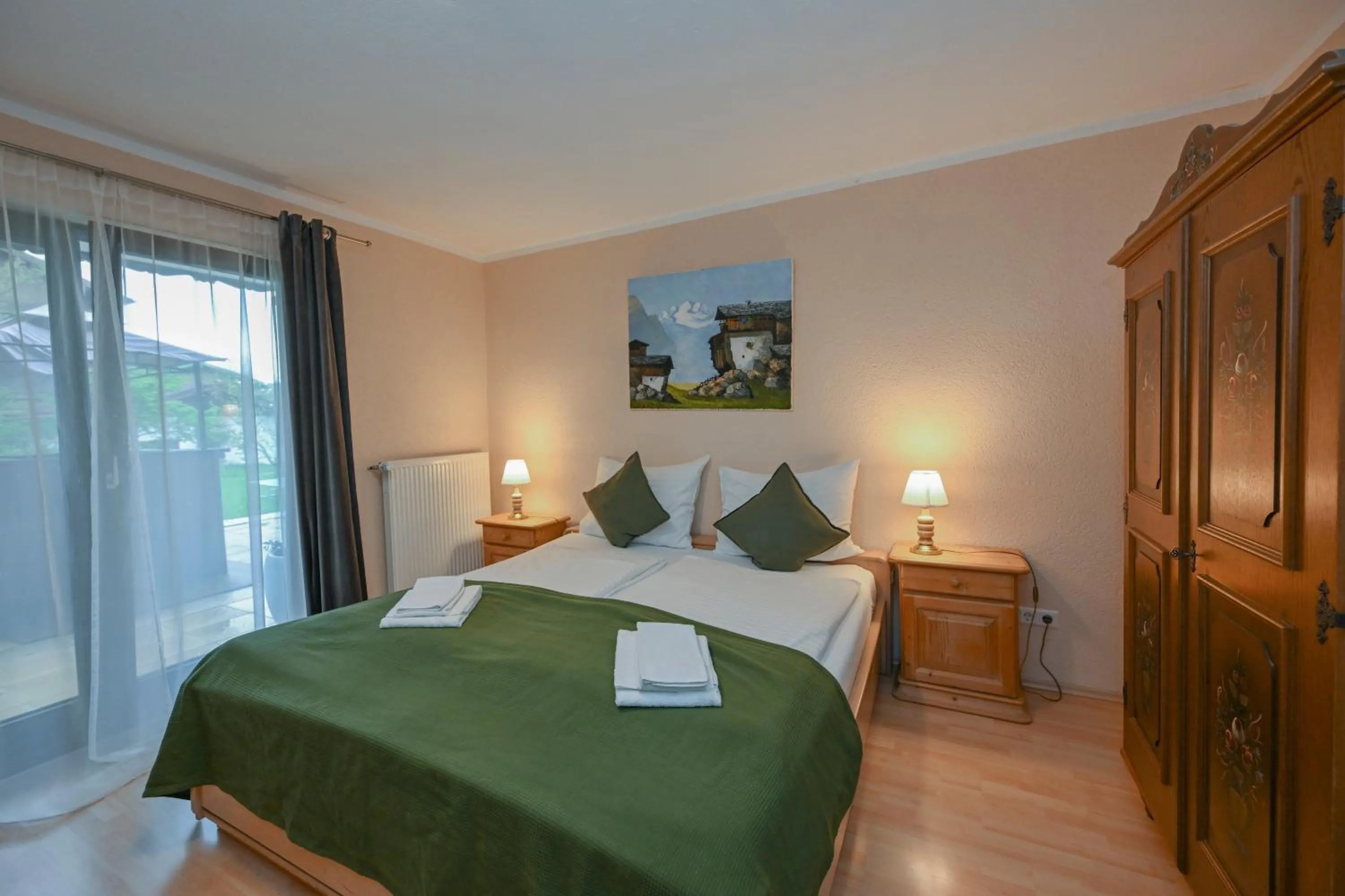 Bed in Hardi's Hotel