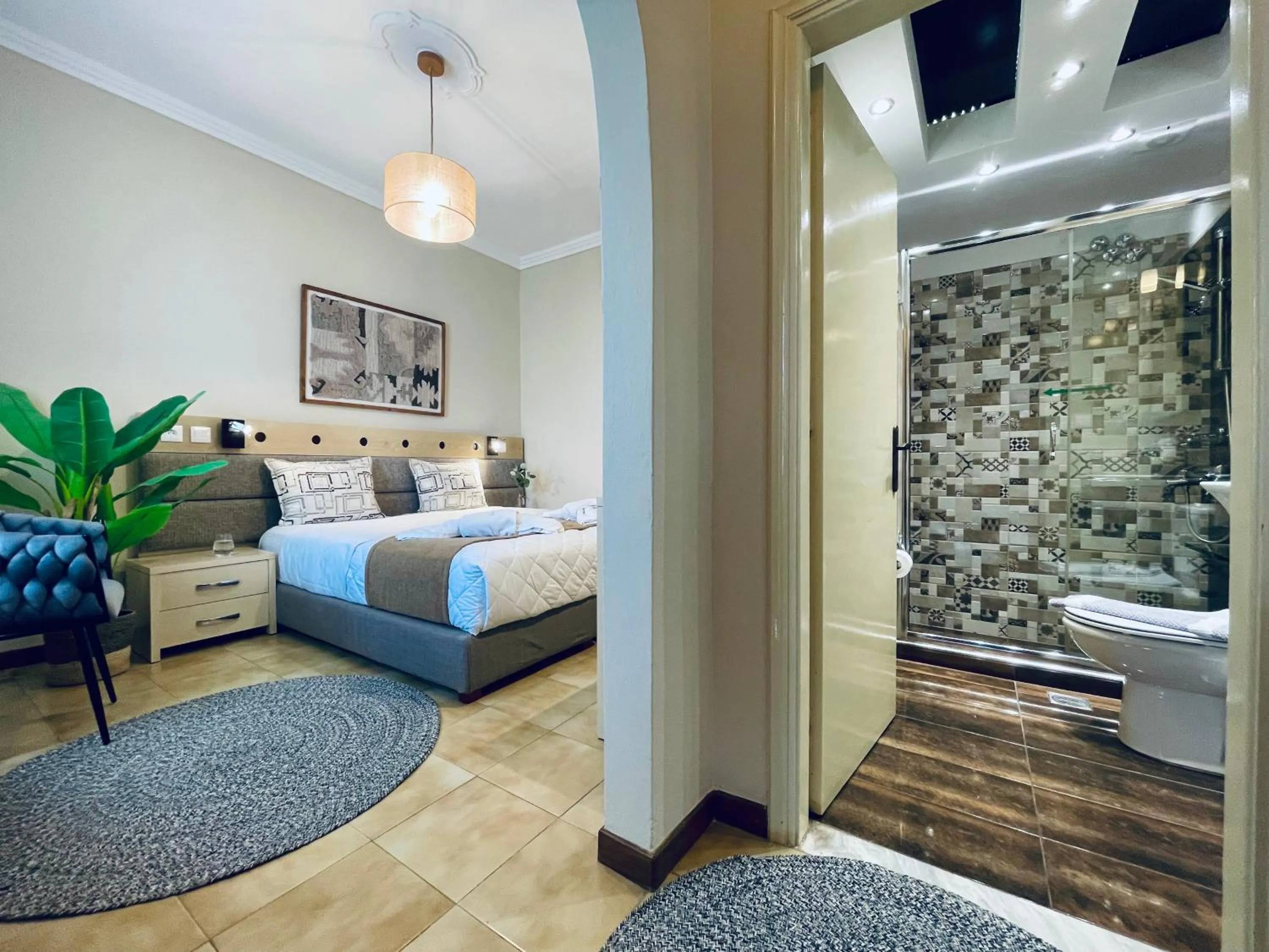 Bed in Semiramis Guesthouse