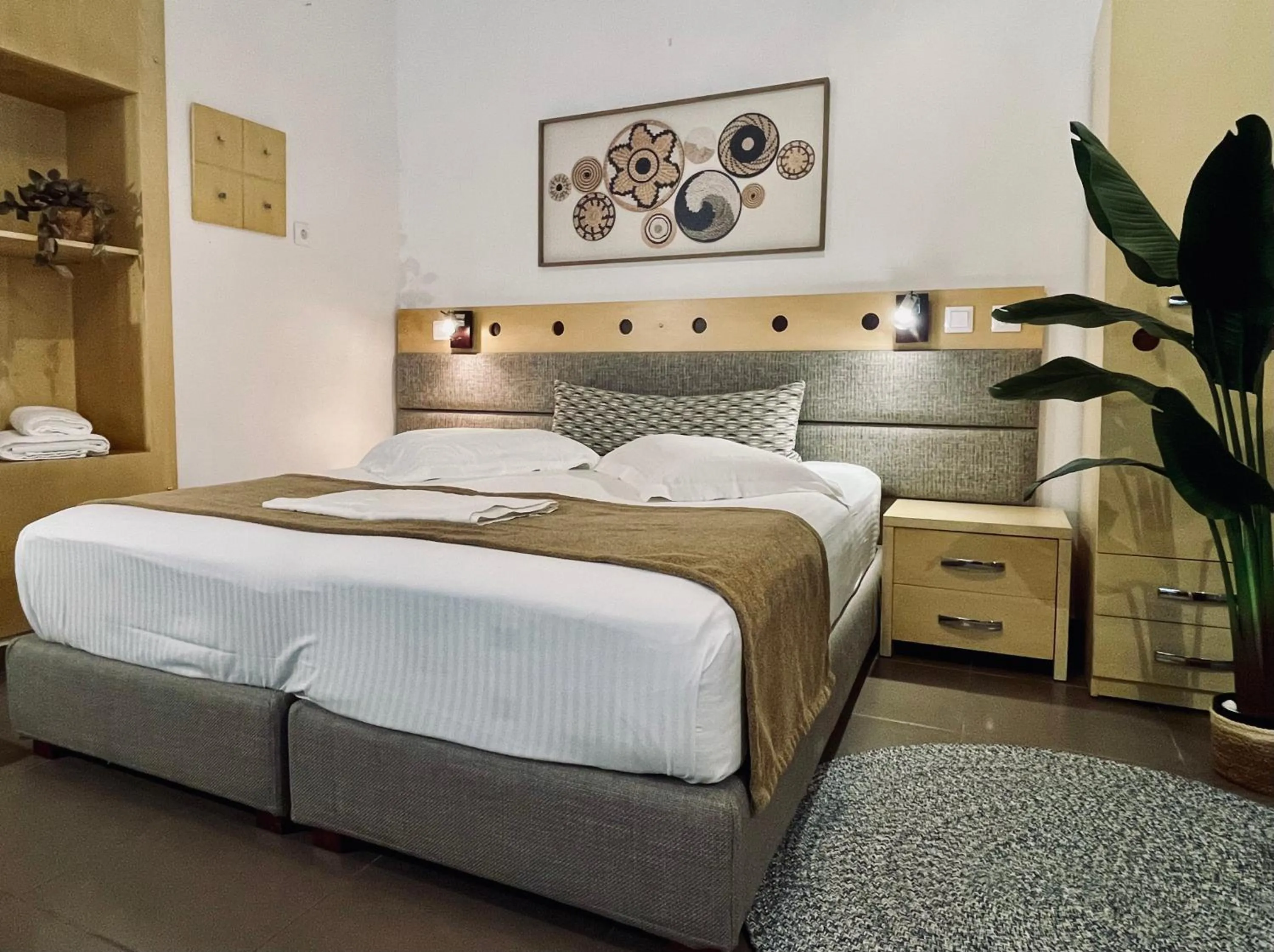 Bed in Semiramis Guesthouse