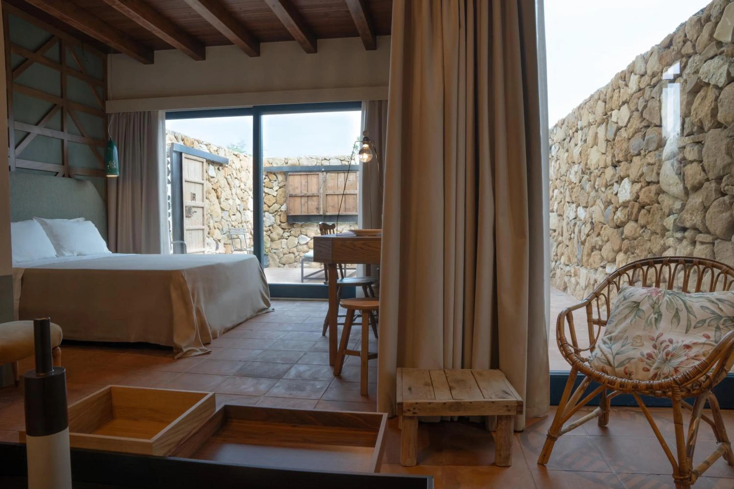 Patio, Bed in Resort Fontes Episcopi