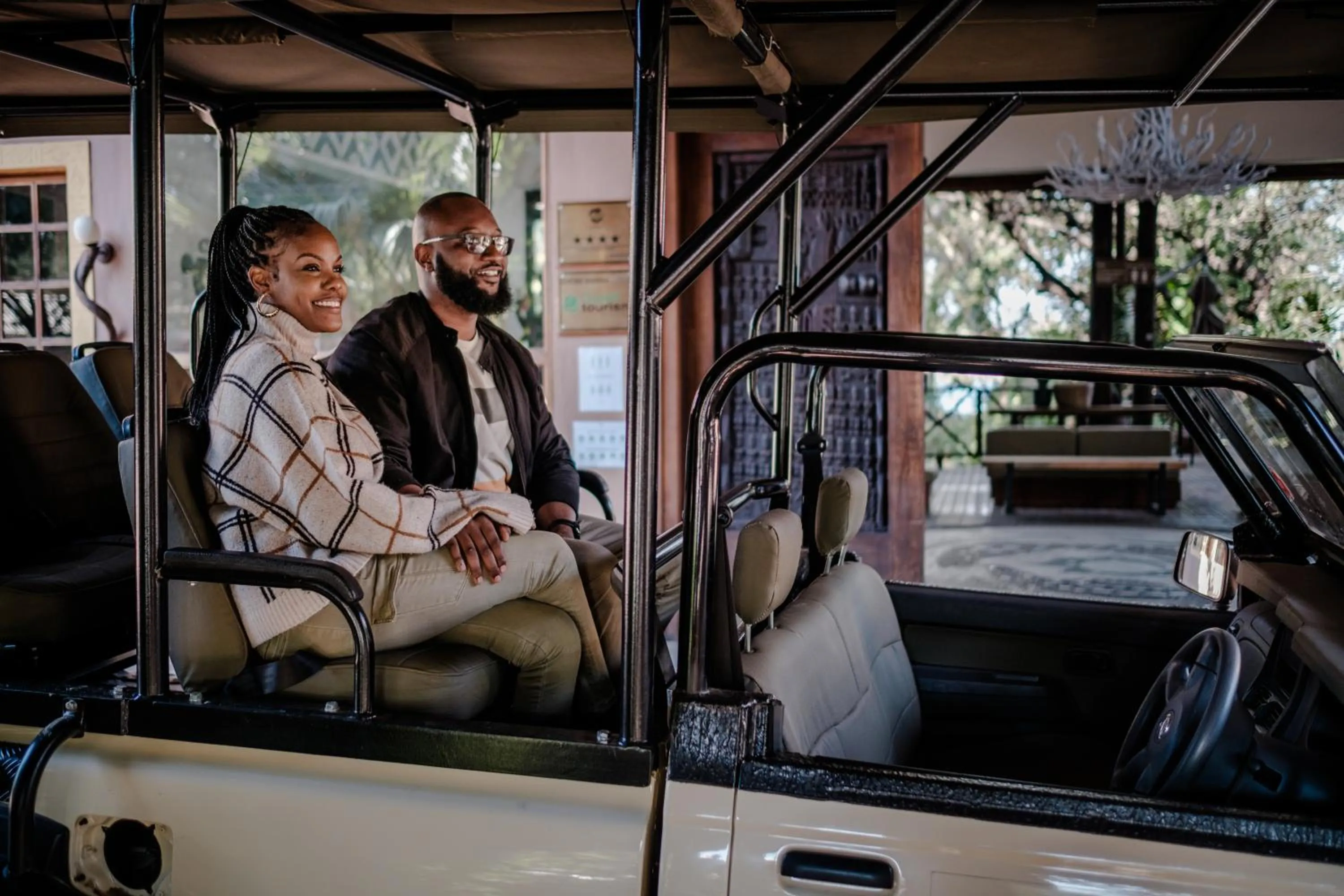 People in Chobe Marina Lodge