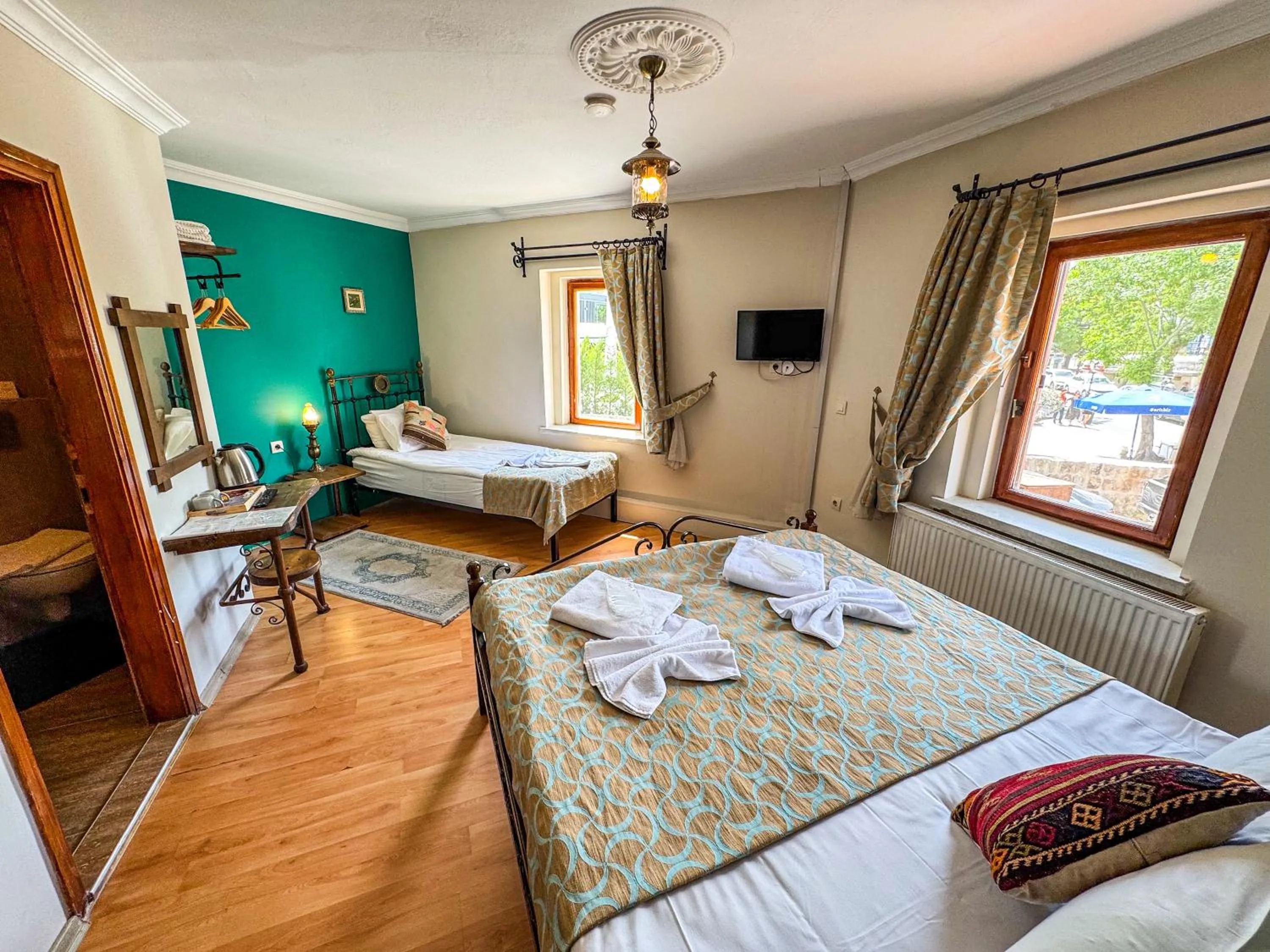 Bed in Nomads Cave Hotel & Rooftop