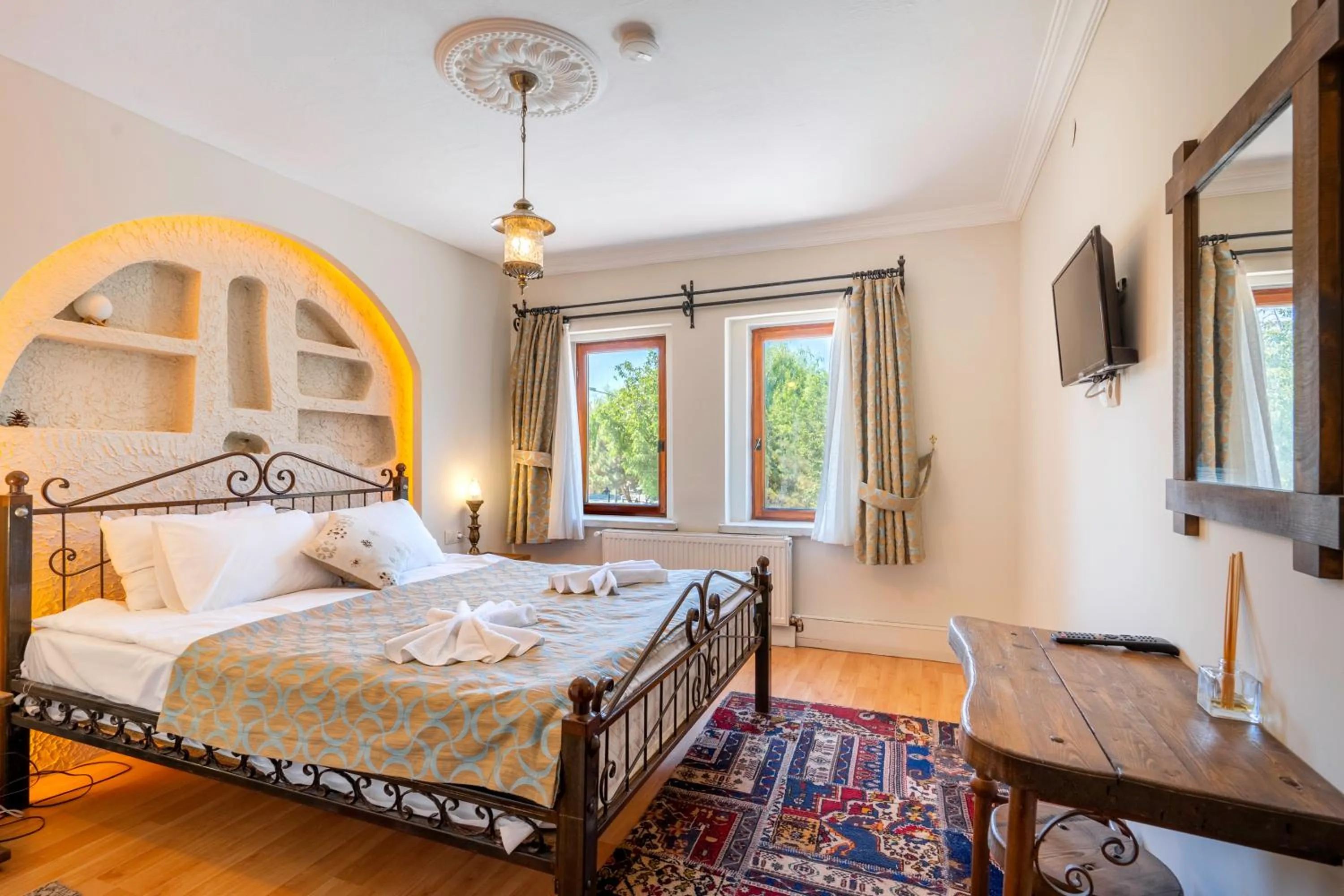 Bed in Nomads Cave Hotel & Rooftop