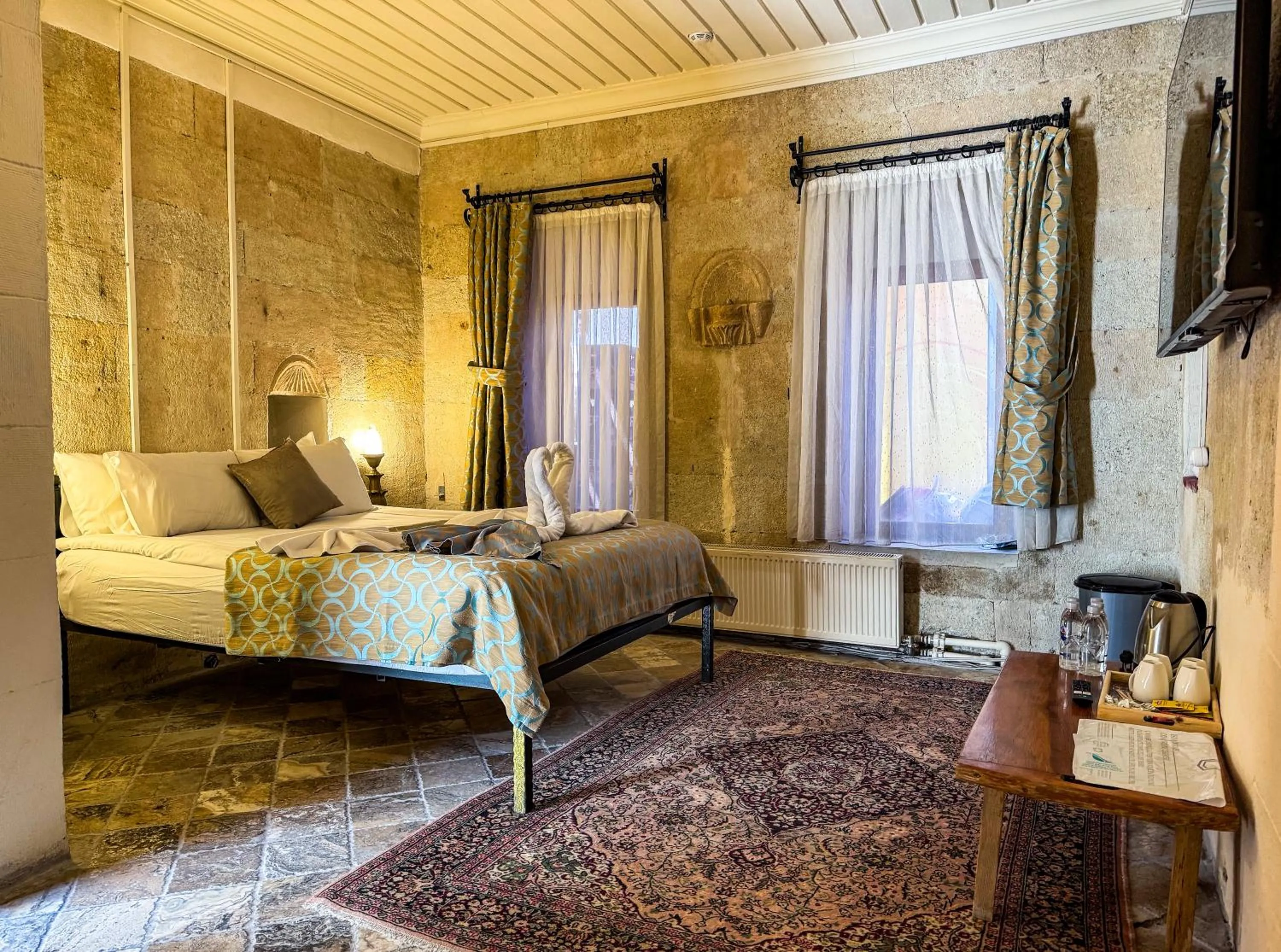 Bed in Nomads Cave Hotel & Rooftop