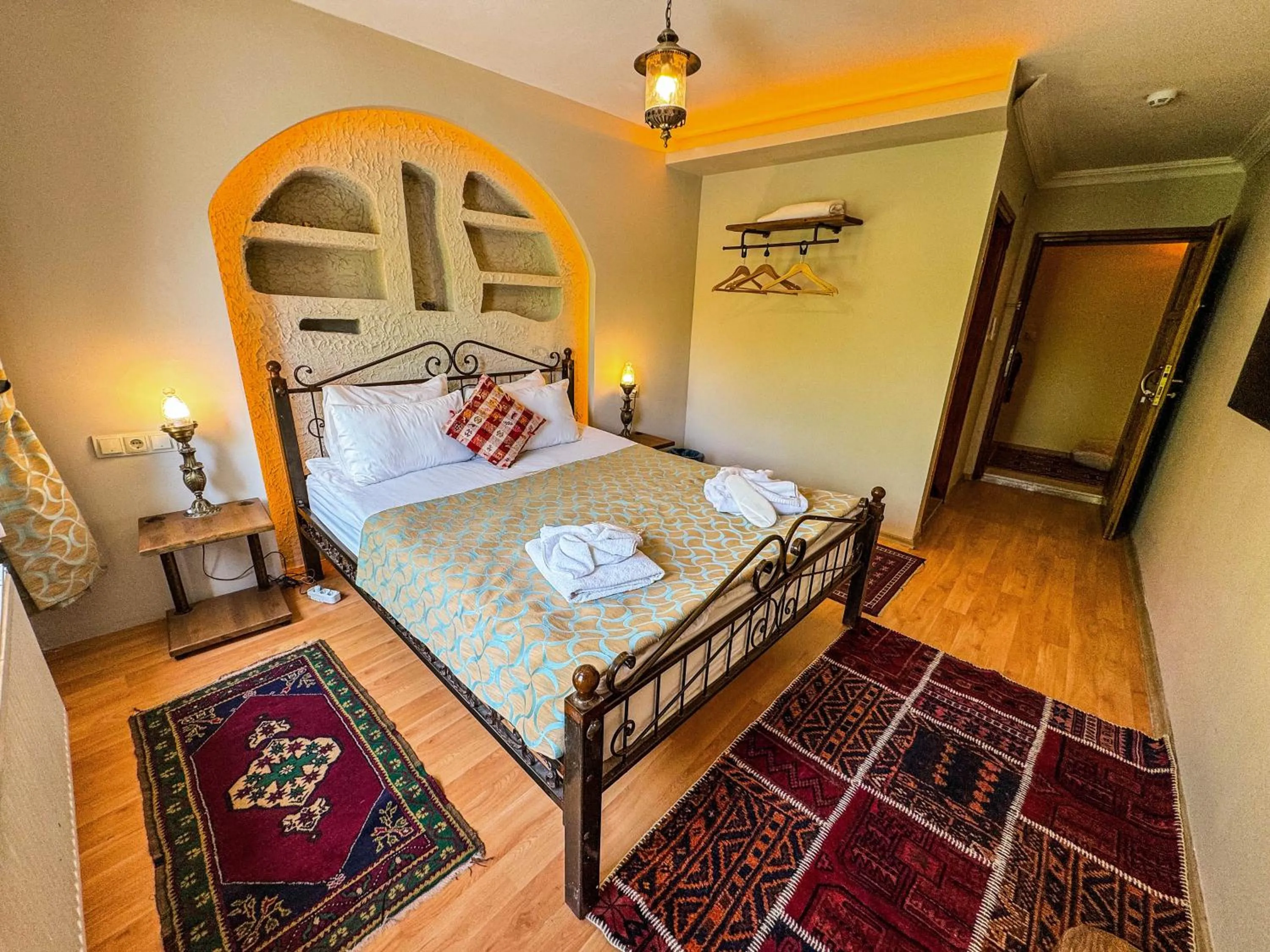 Bed in Nomads Cave Hotel & Rooftop