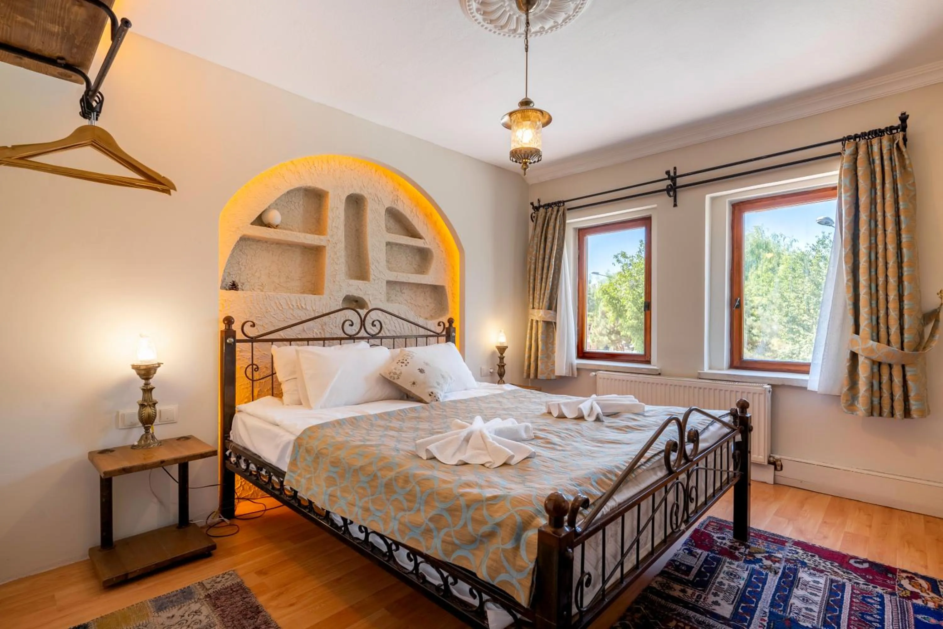 Bed in Nomads Cave Hotel & Rooftop