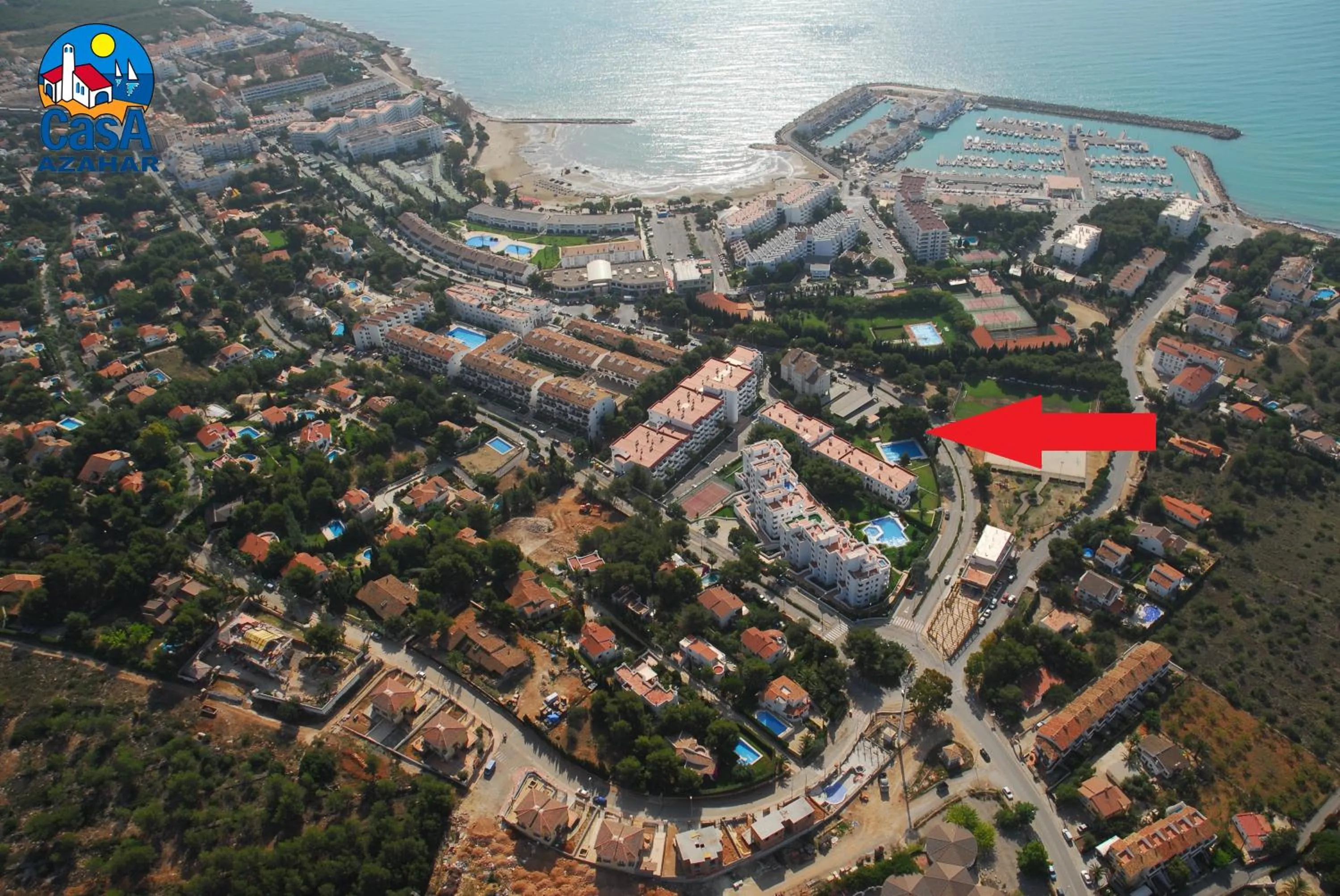 Bird's eye view in Apartamentos Arcos II Casa Azahar