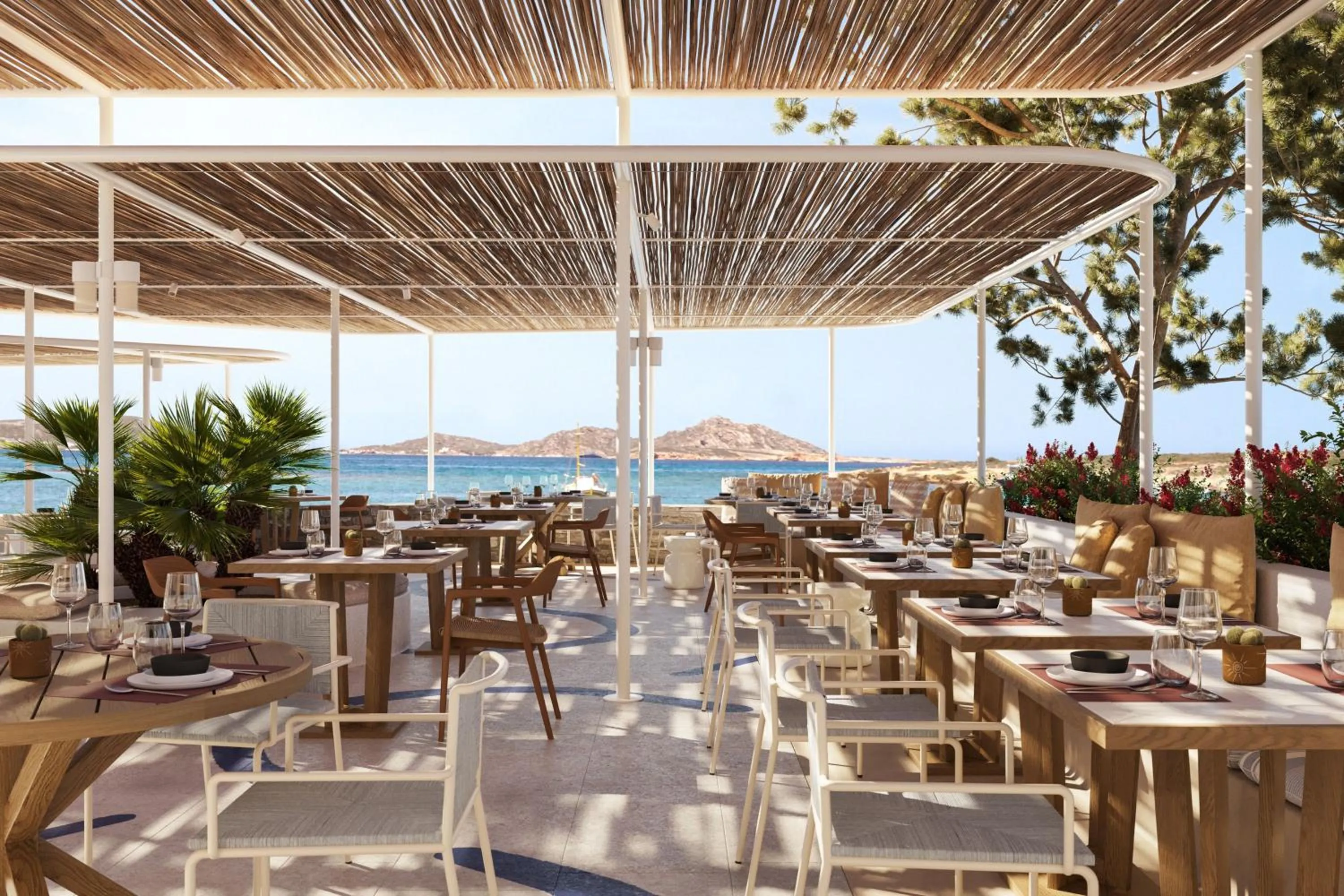 Restaurant/places to eat in Cosme, a Luxury Collection Resort, Paros