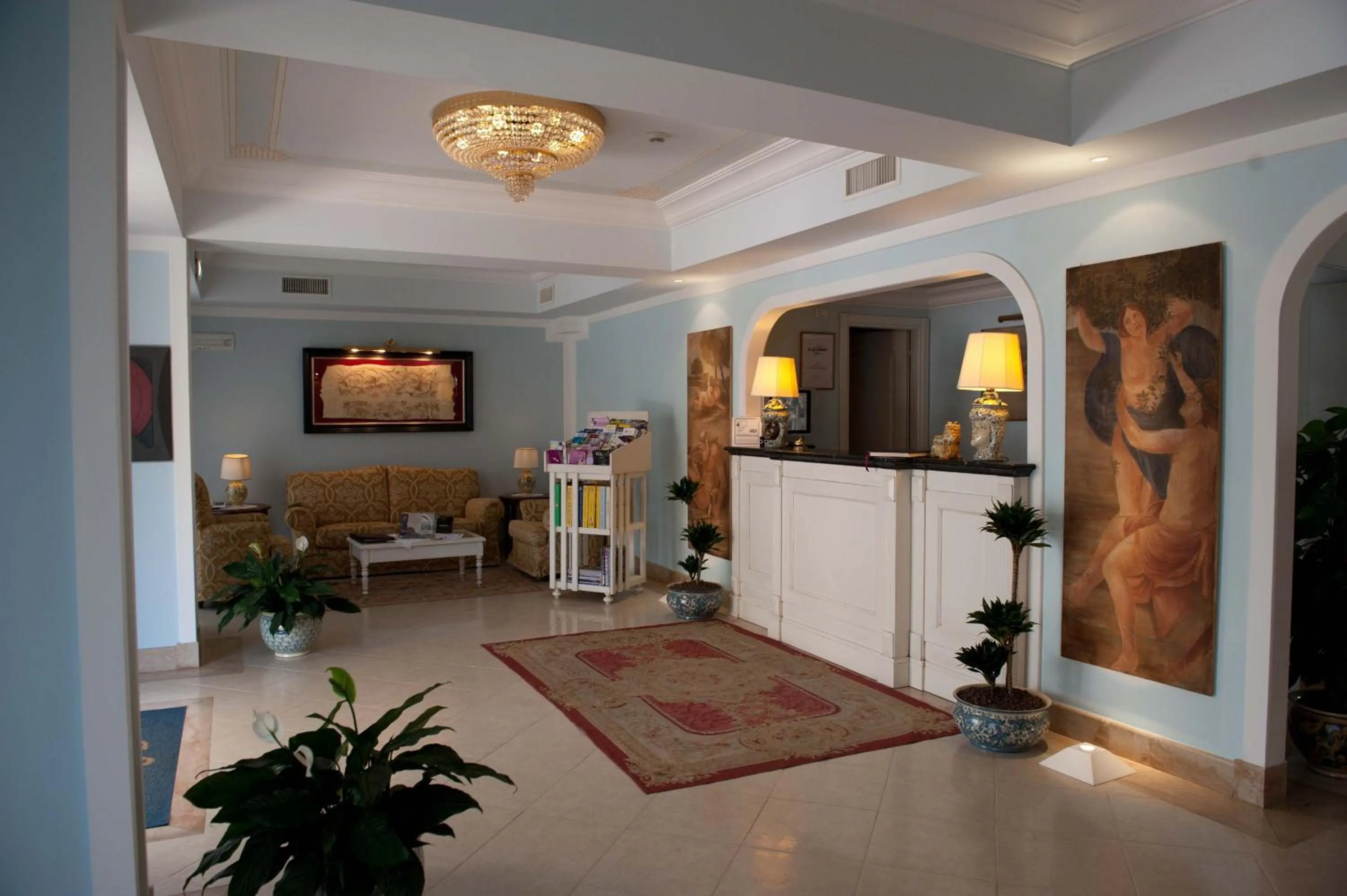 Lobby or reception in Villa Daphne