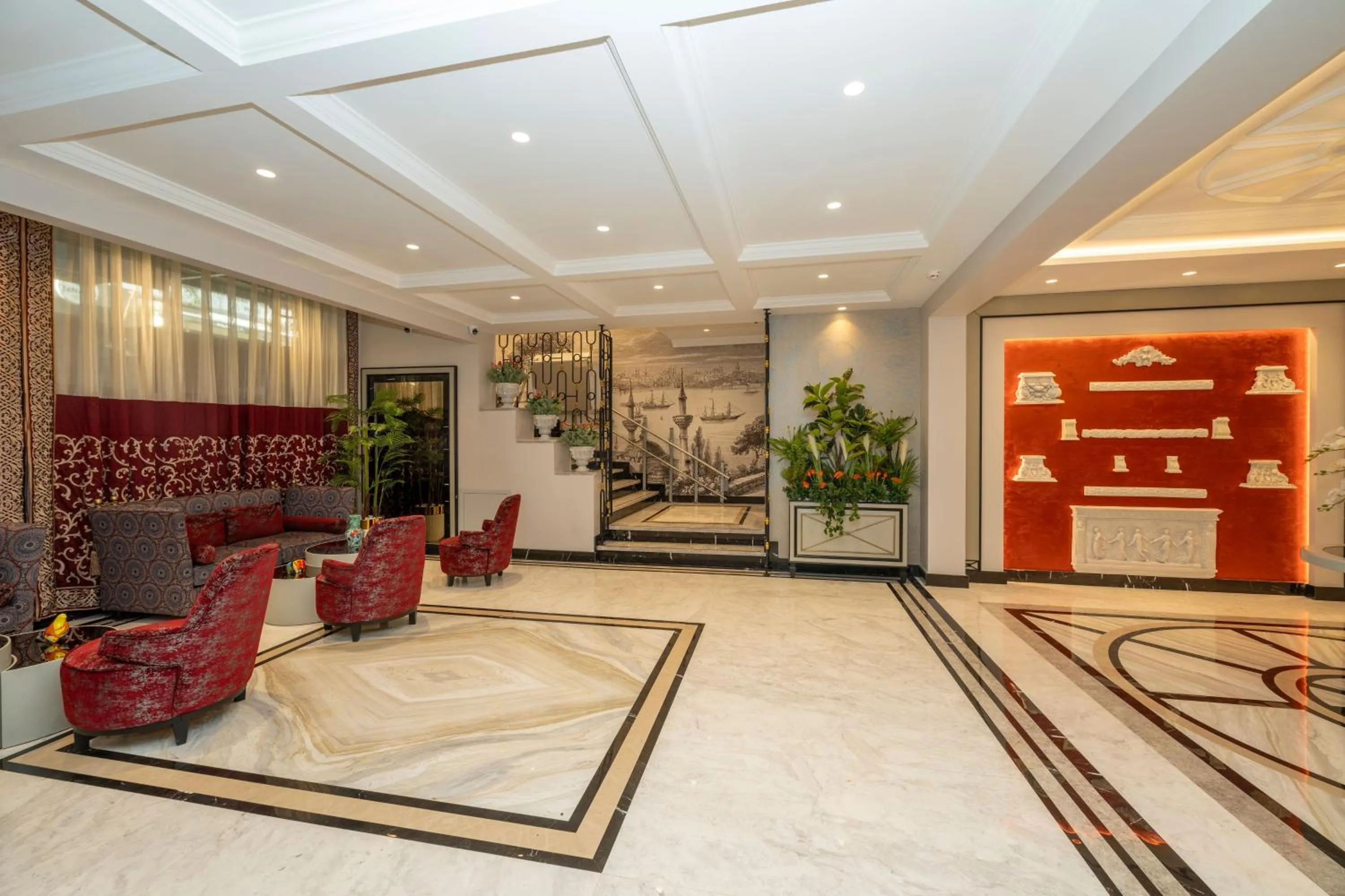Lobby or reception in The Byzantium Suites Hotel & Spa