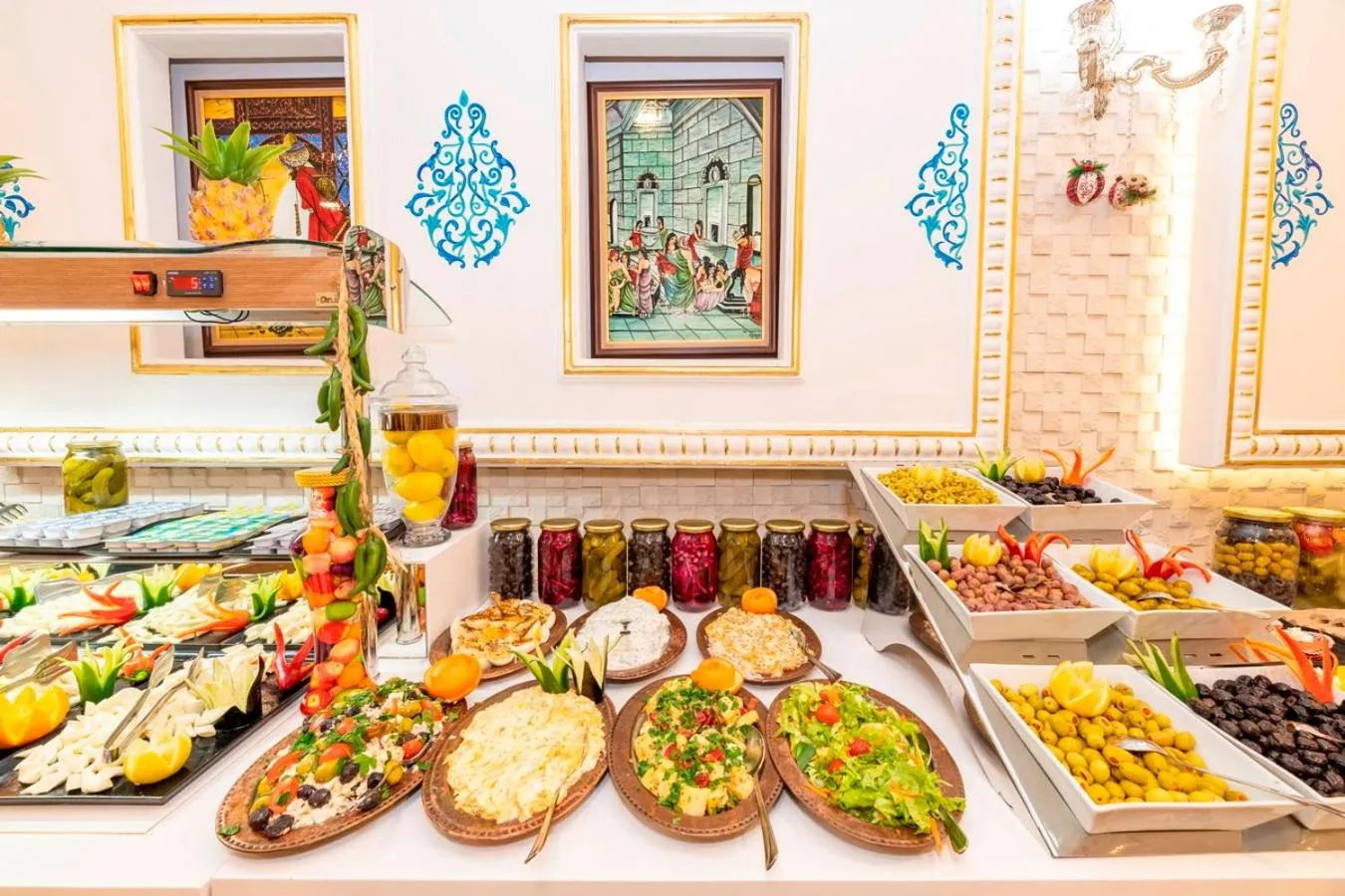 Buffet breakfast in The Byzantium Suites Hotel & Spa